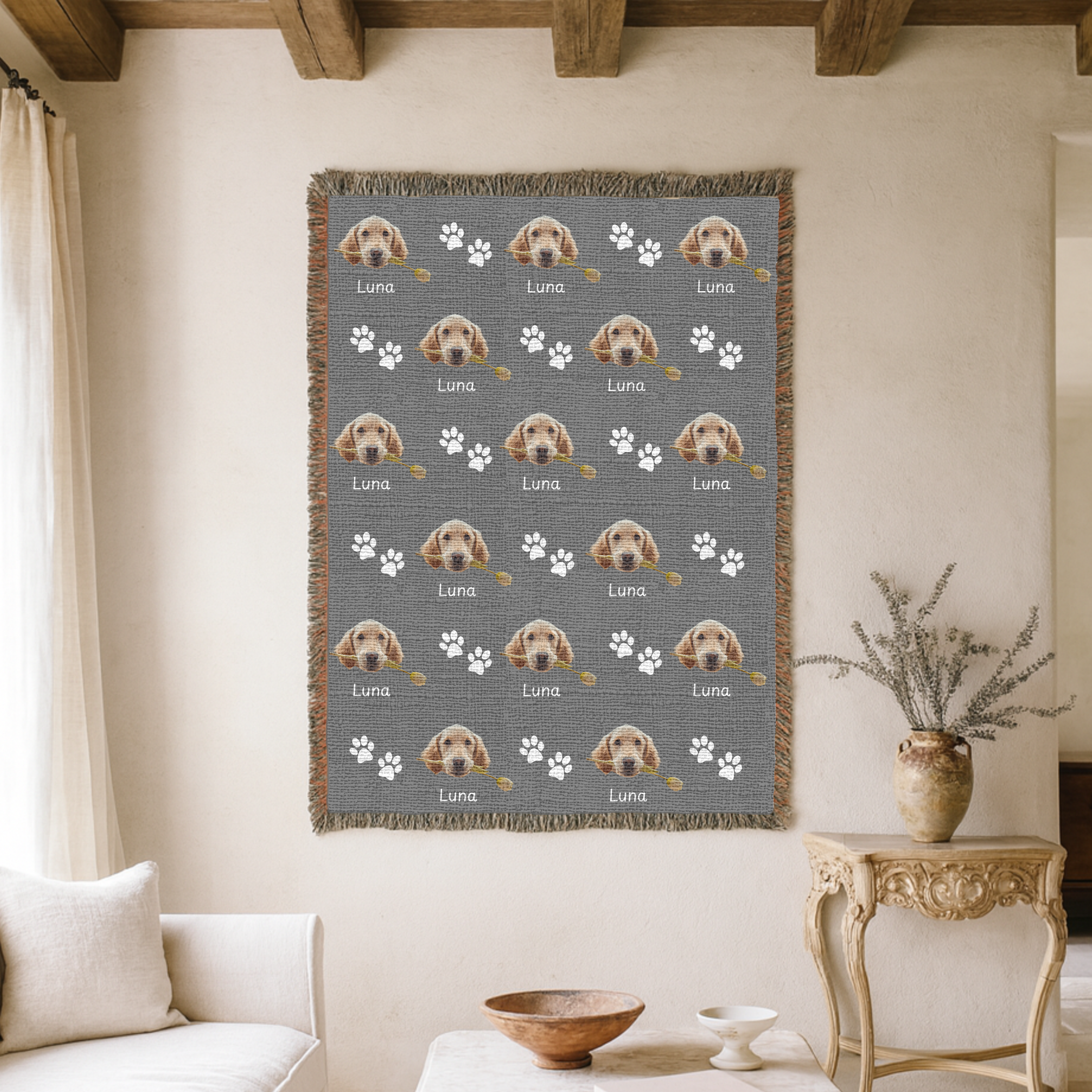 Dogwood Pack Custom Dog Blanket