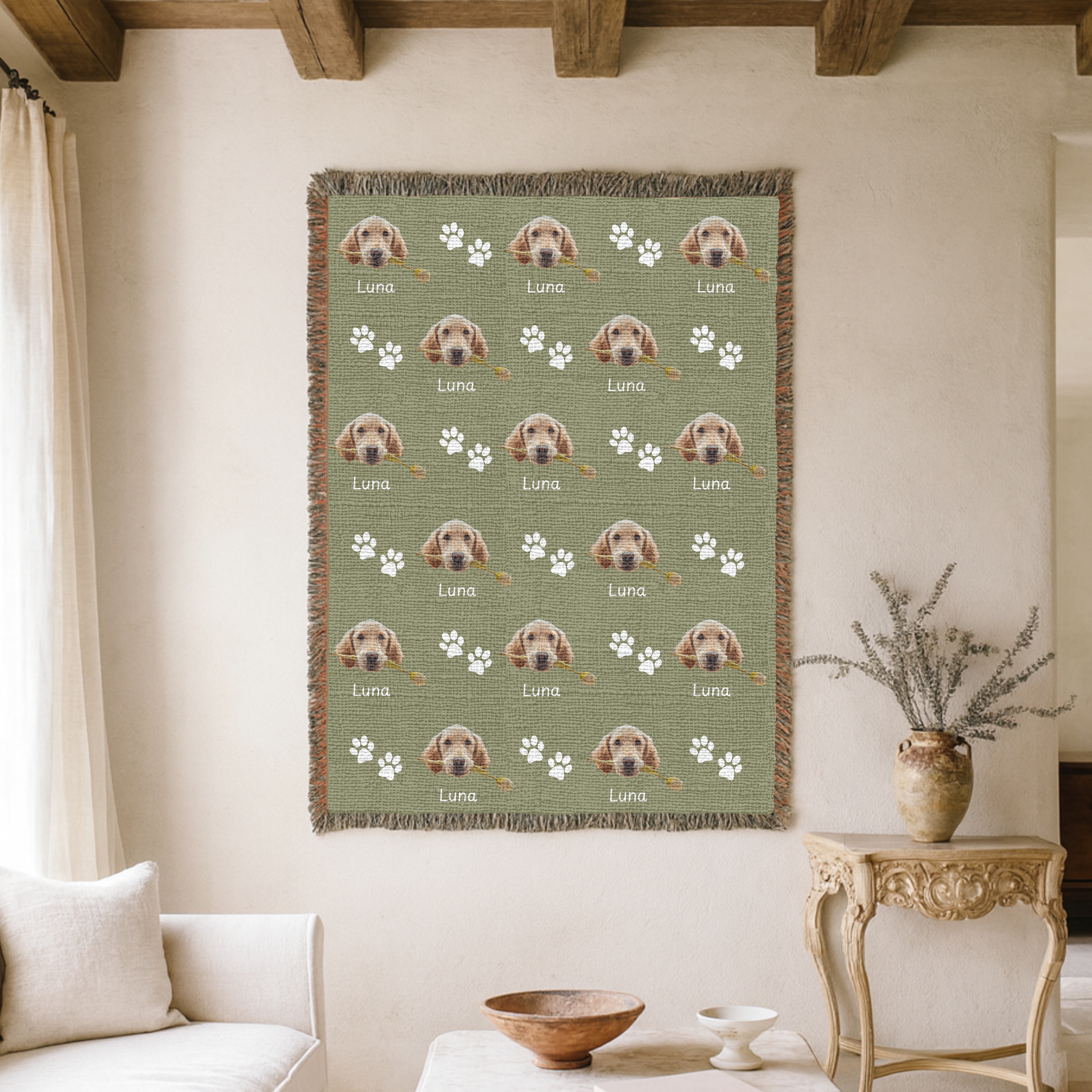 Dogwood Pack Custom Dog Blanket