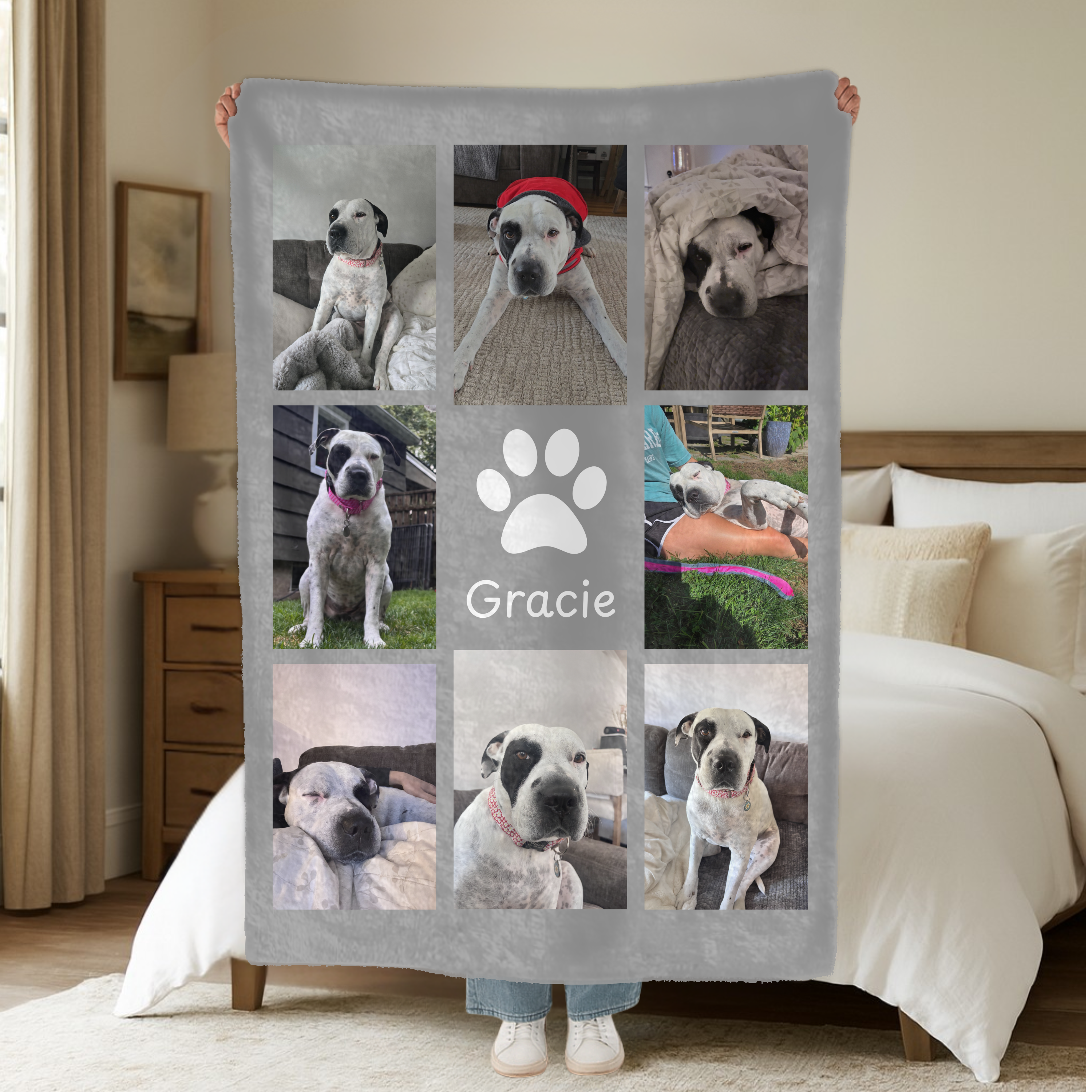 Dogwood Pack Custom Dog Photo Blanket