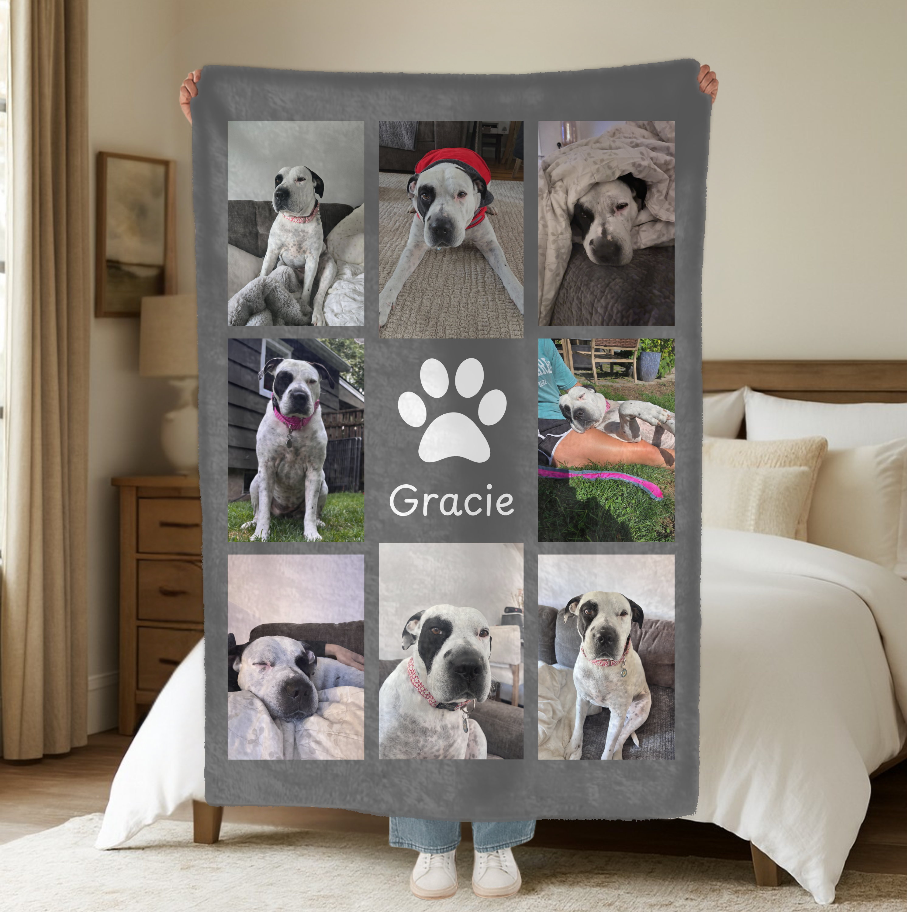 Dogwood Pack Custom Dog Photo Blanket