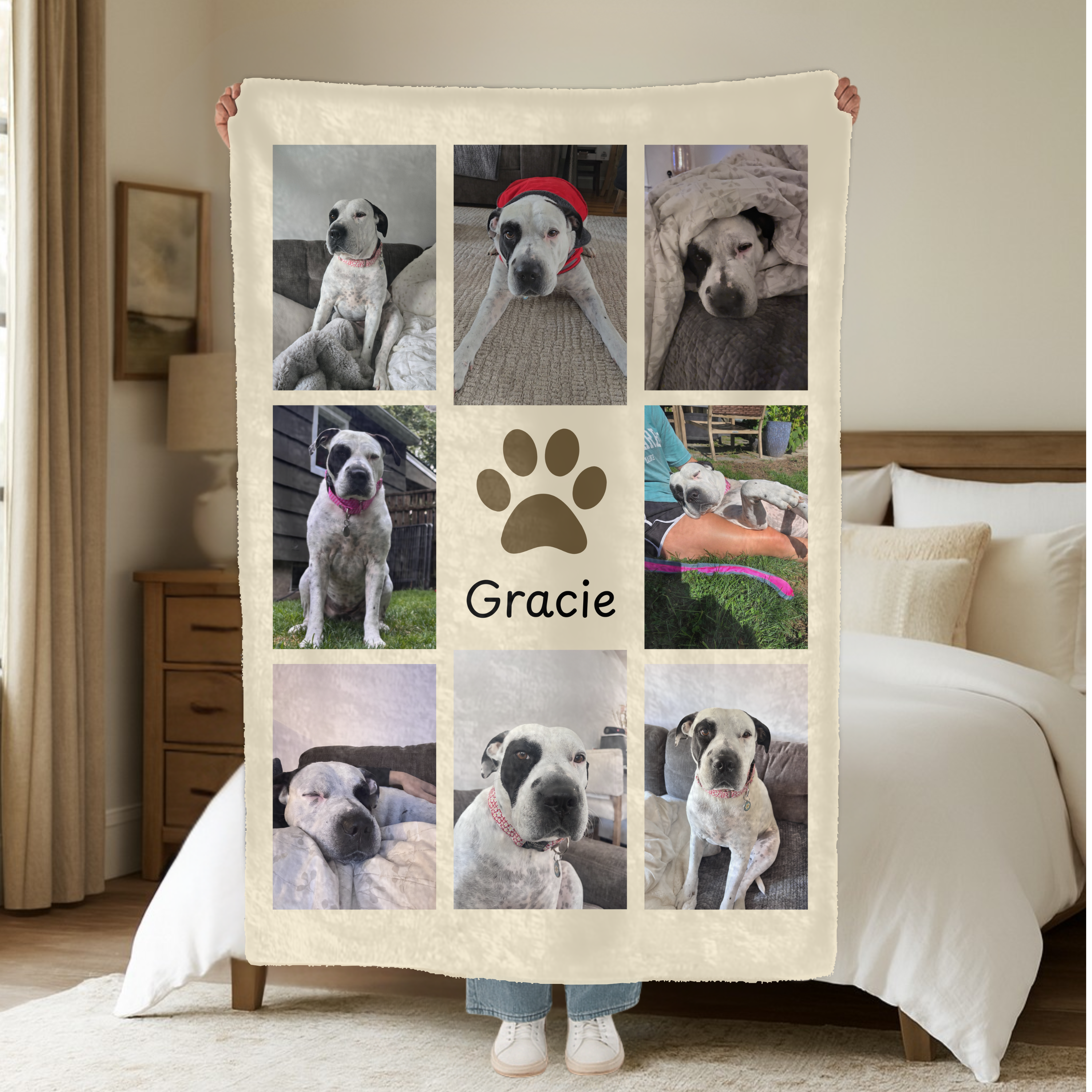 Dogwood Pack Custom Dog Photo Blanket