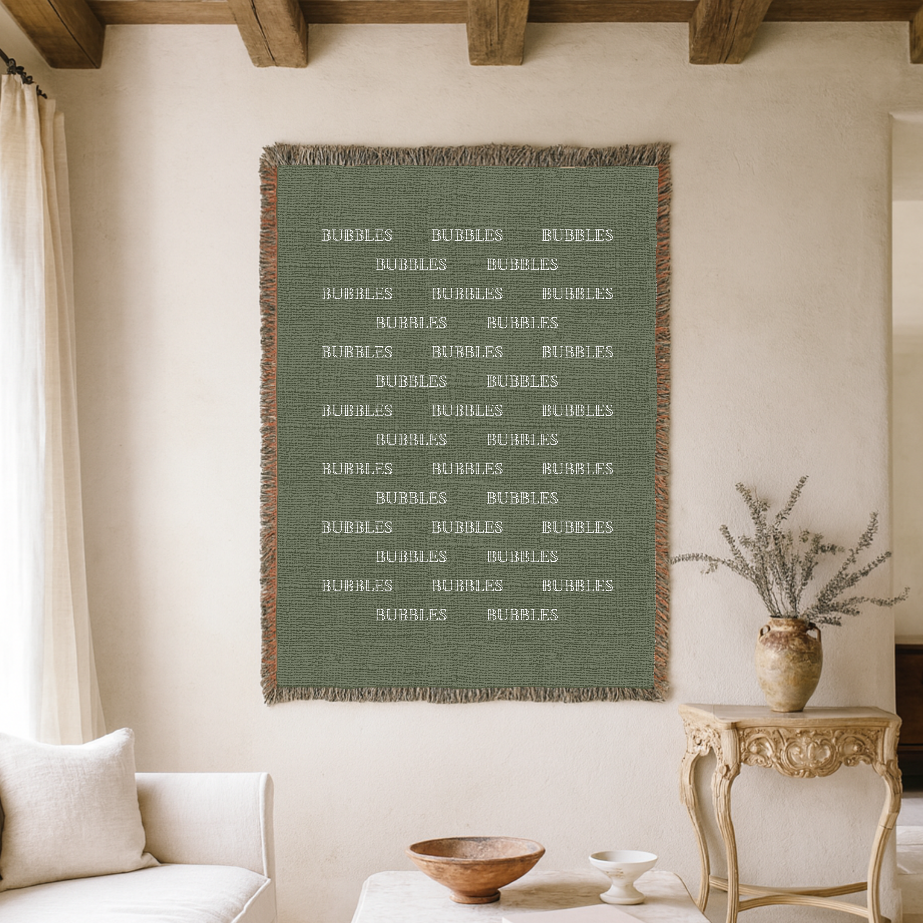 Dogwood Pack Custom Name Dog Blanket