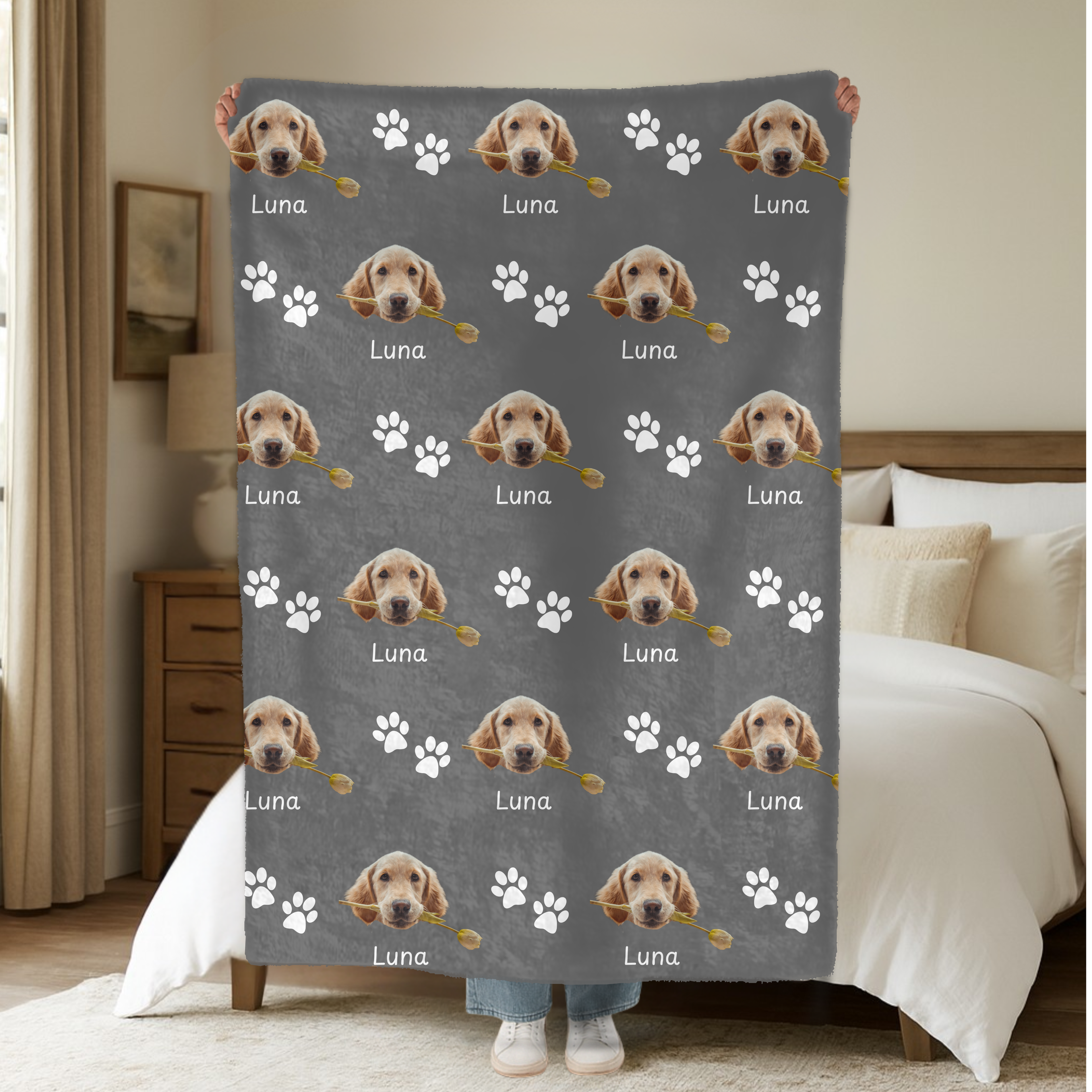 Dogwood Pack Custom Dog Blanket