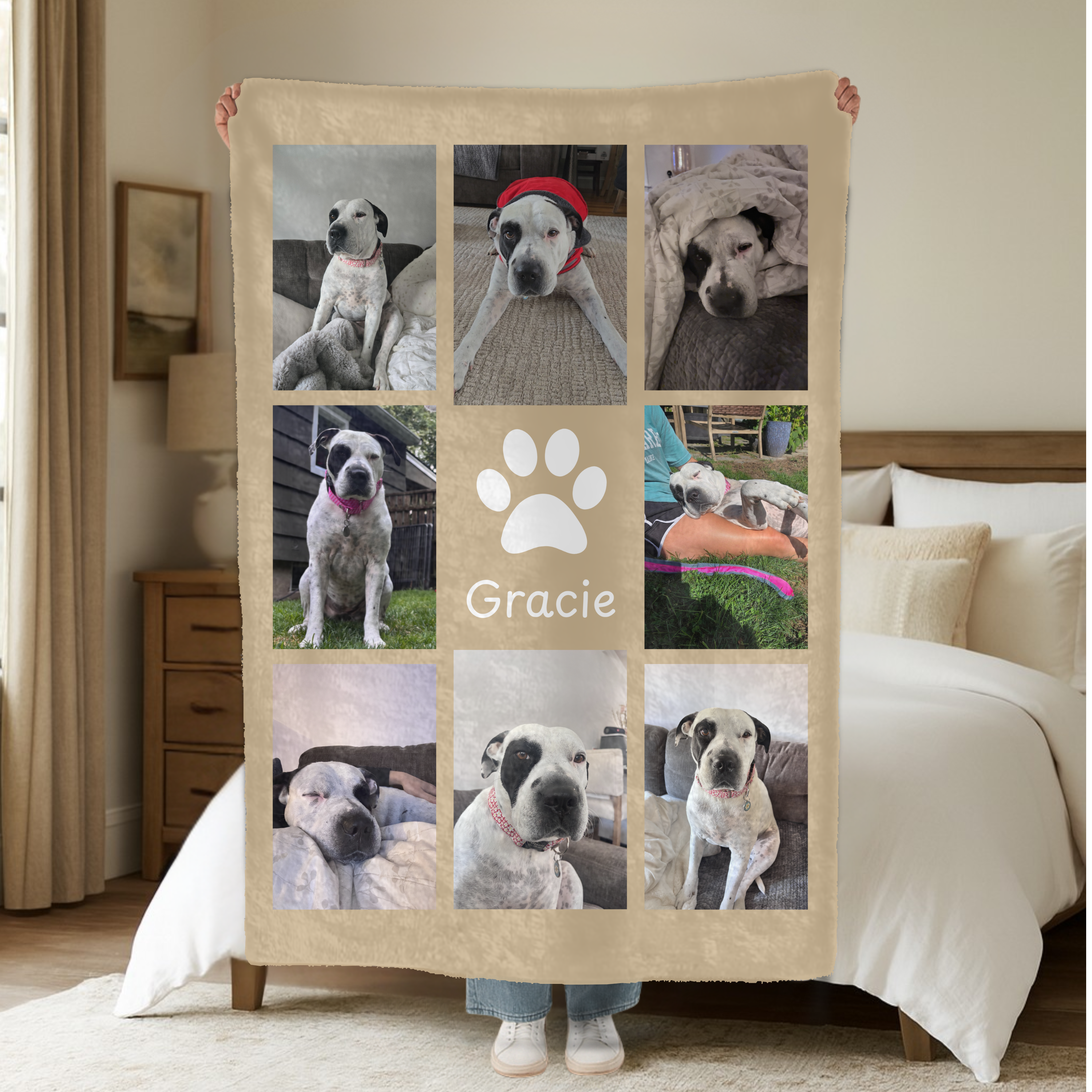 Dogwood Pack Custom Dog Photo Blanket