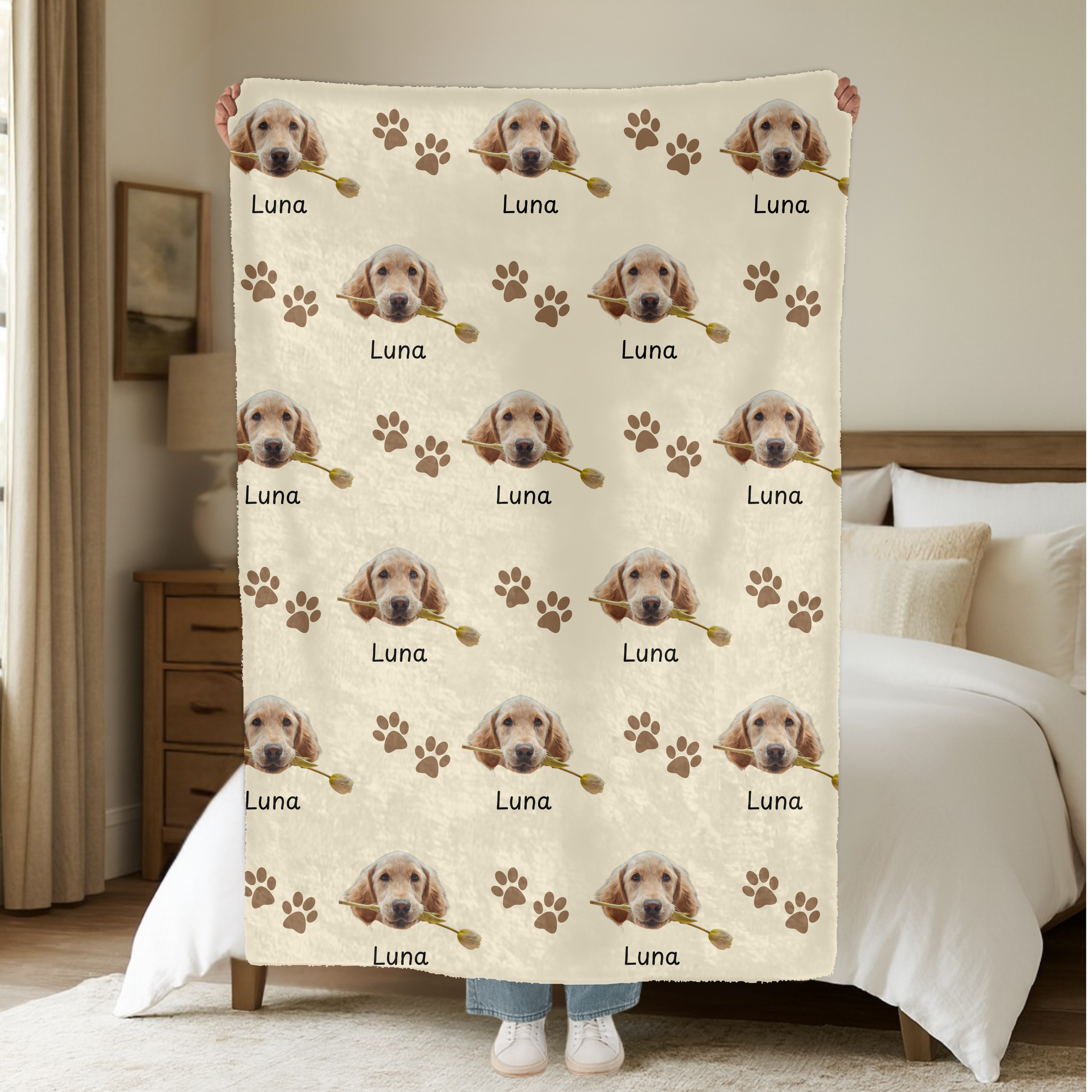 Dogwood Pack Custom Dog Blanket
