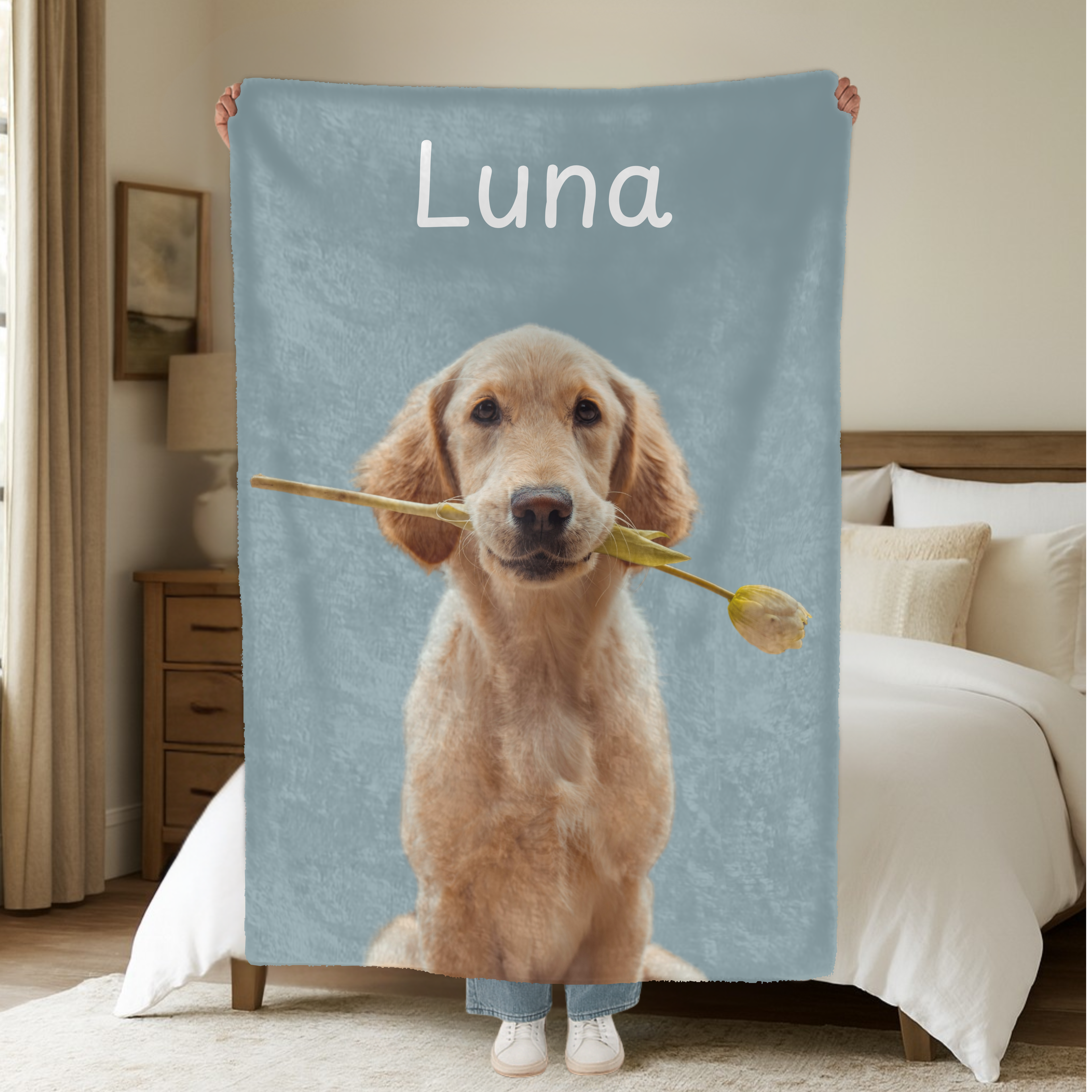 Dogwood Pack Custom Dog Blanket