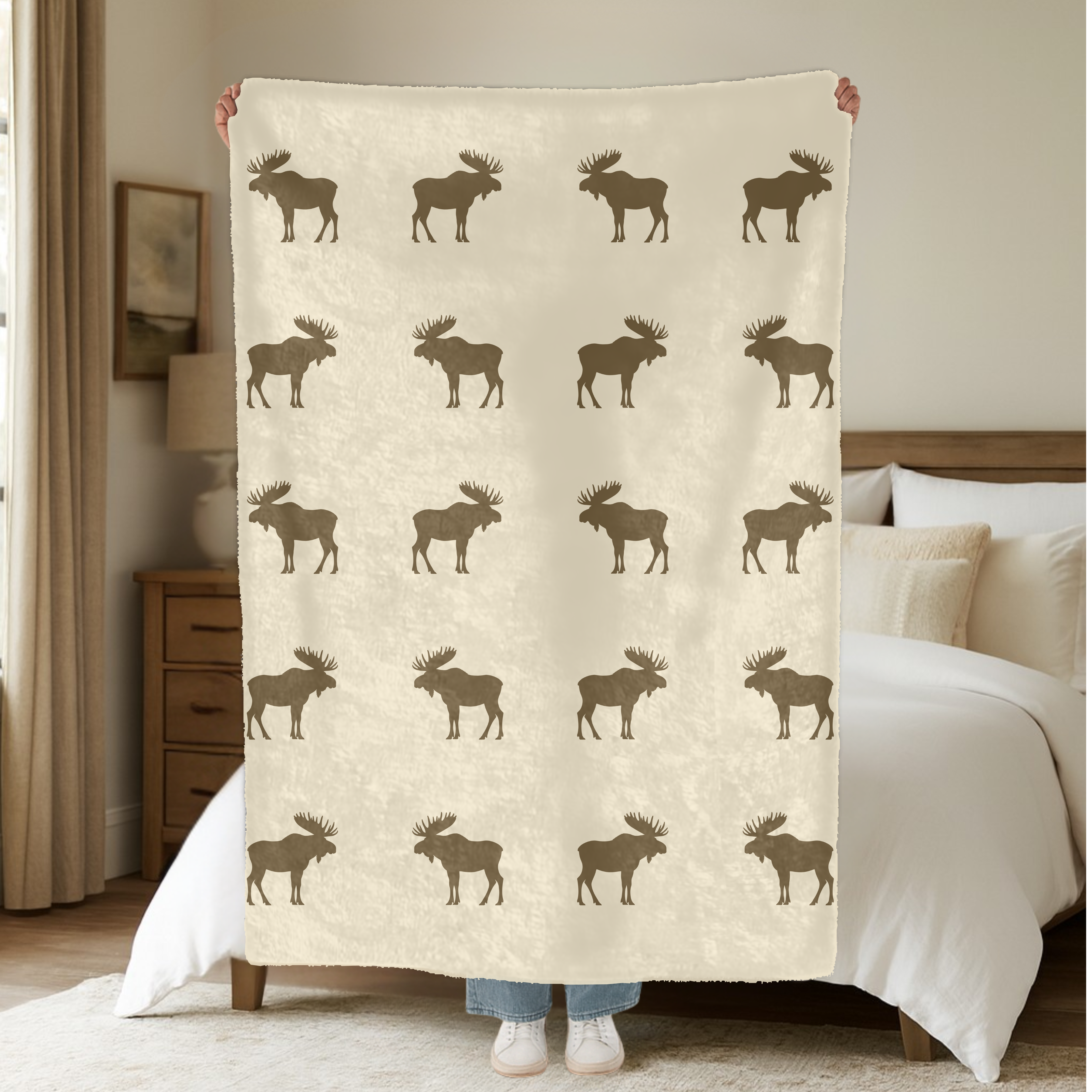 Dogwood Pack Northwoods Moose Dog Blanket