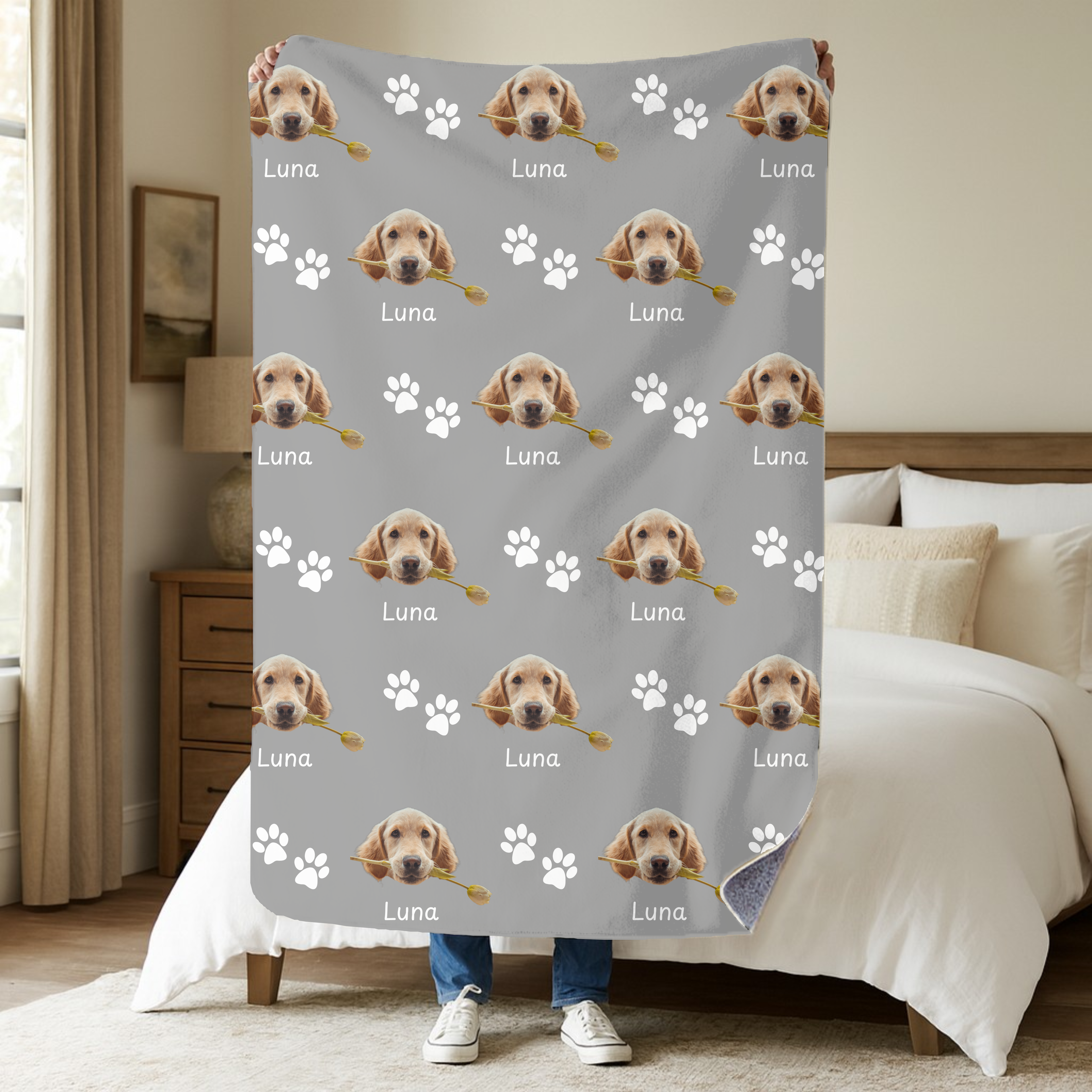 Dogwood Pack Custom Dog Blanket