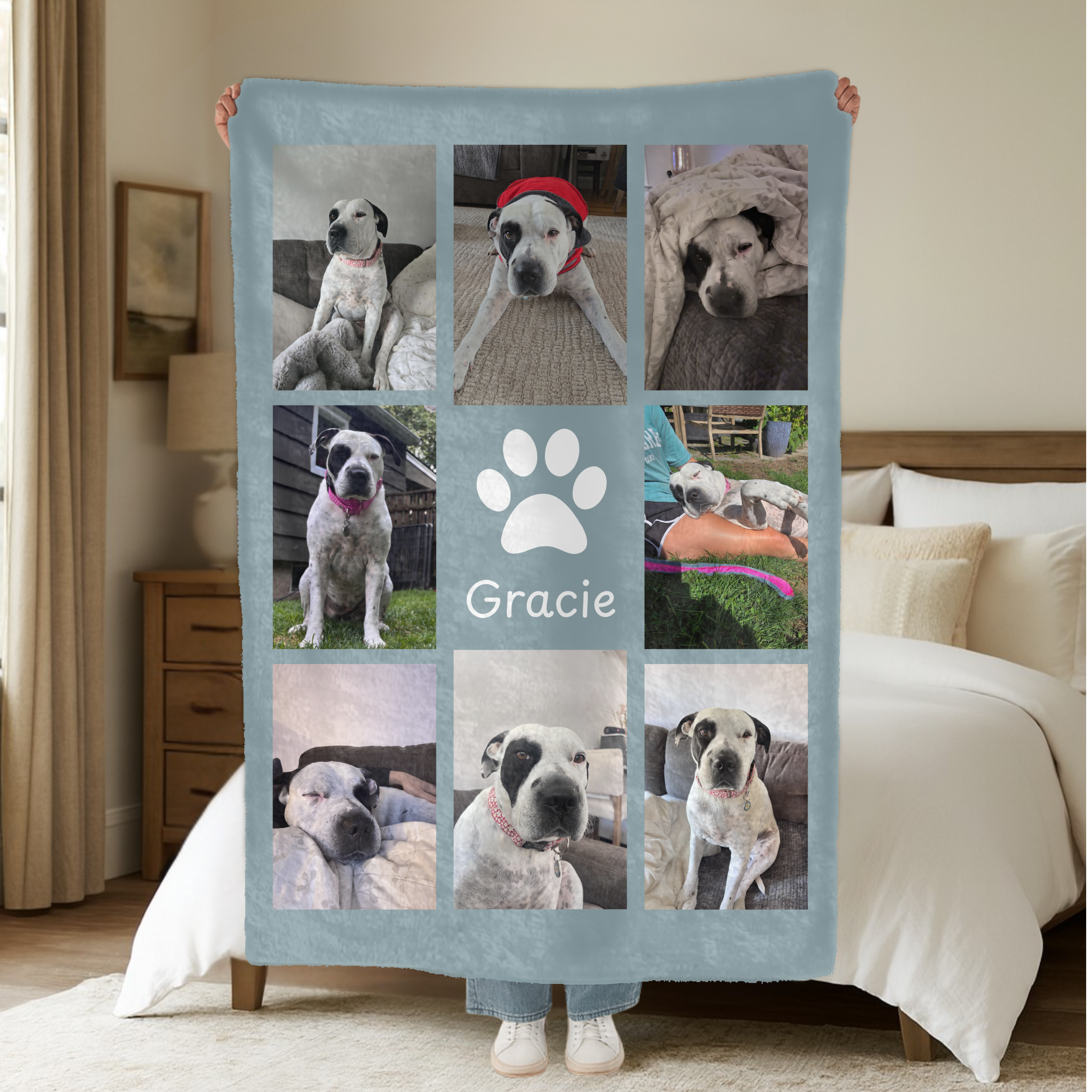 Dogwood Pack Custom Dog Photo Blanket