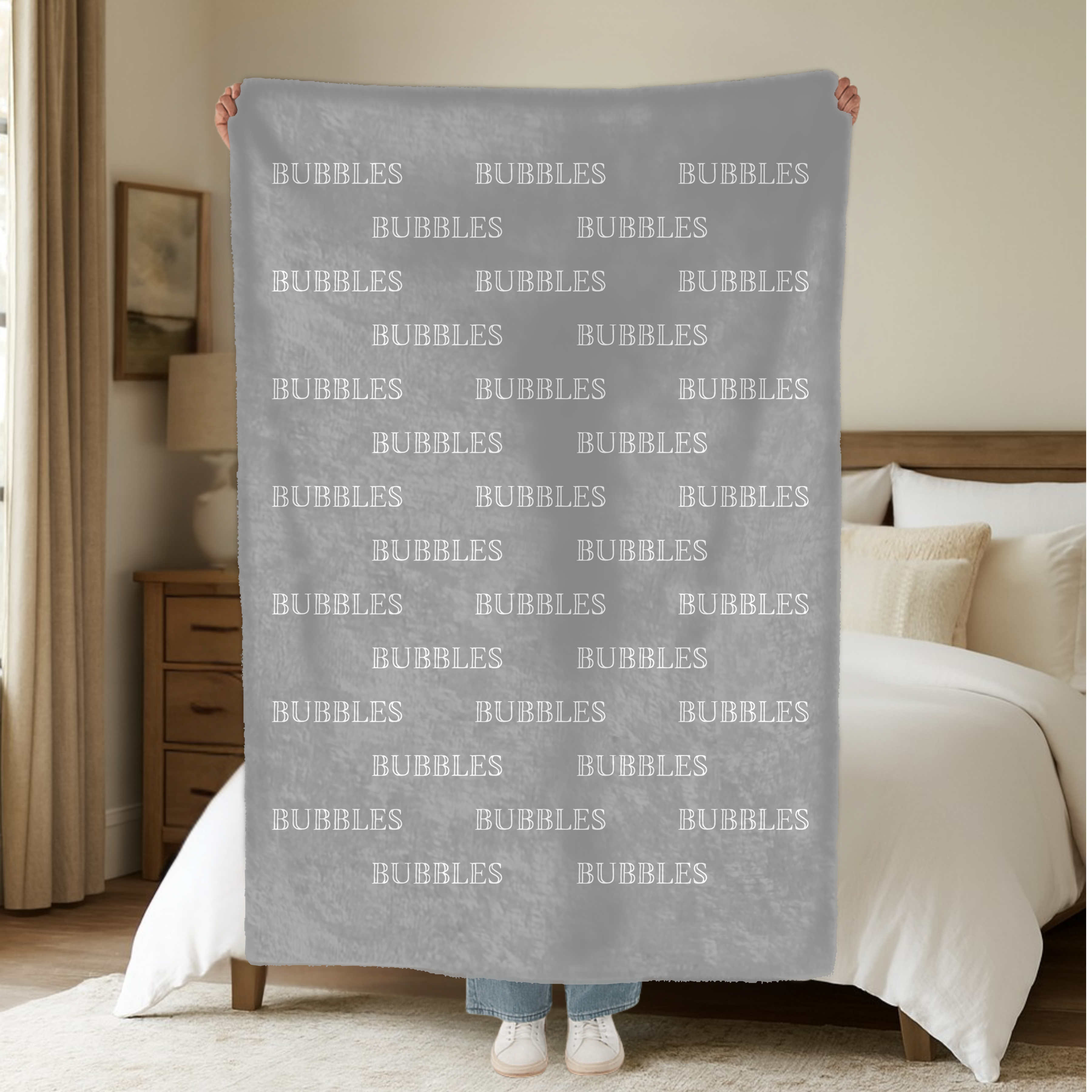 Dogwood Pack Custom Name Dog Blanket