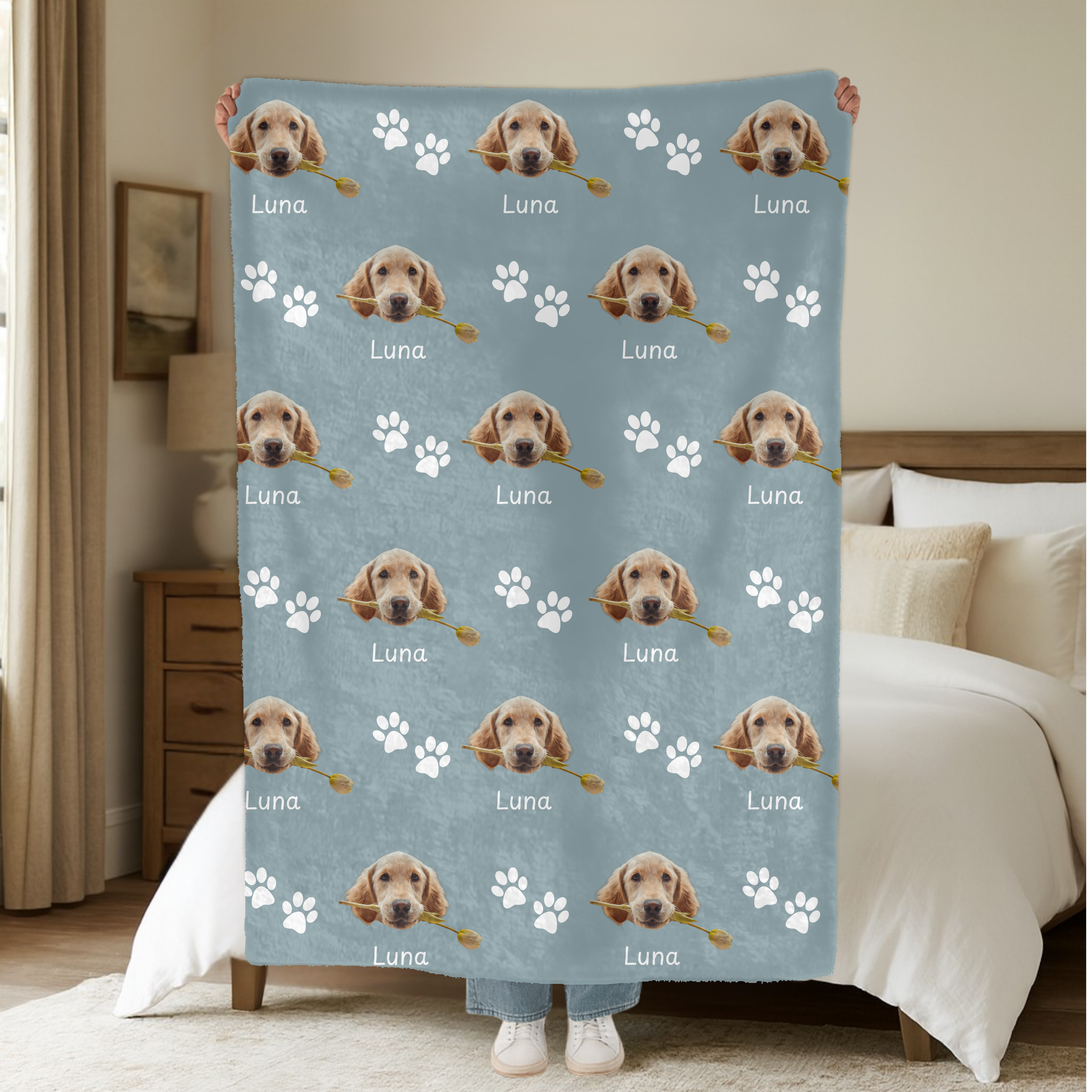 Dogwood Pack Custom Dog Blanket
