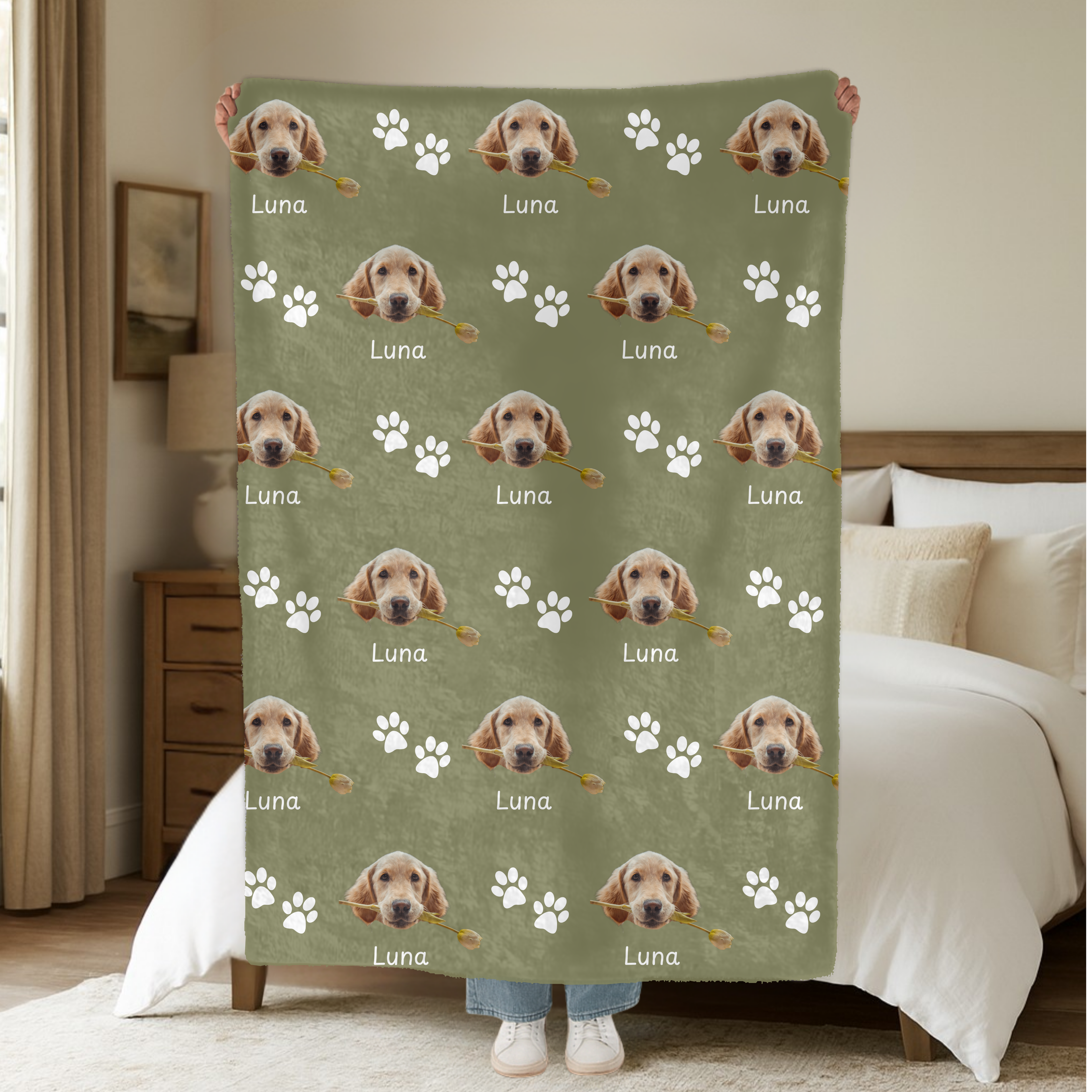 Dogwood Pack Custom Dog Blanket
