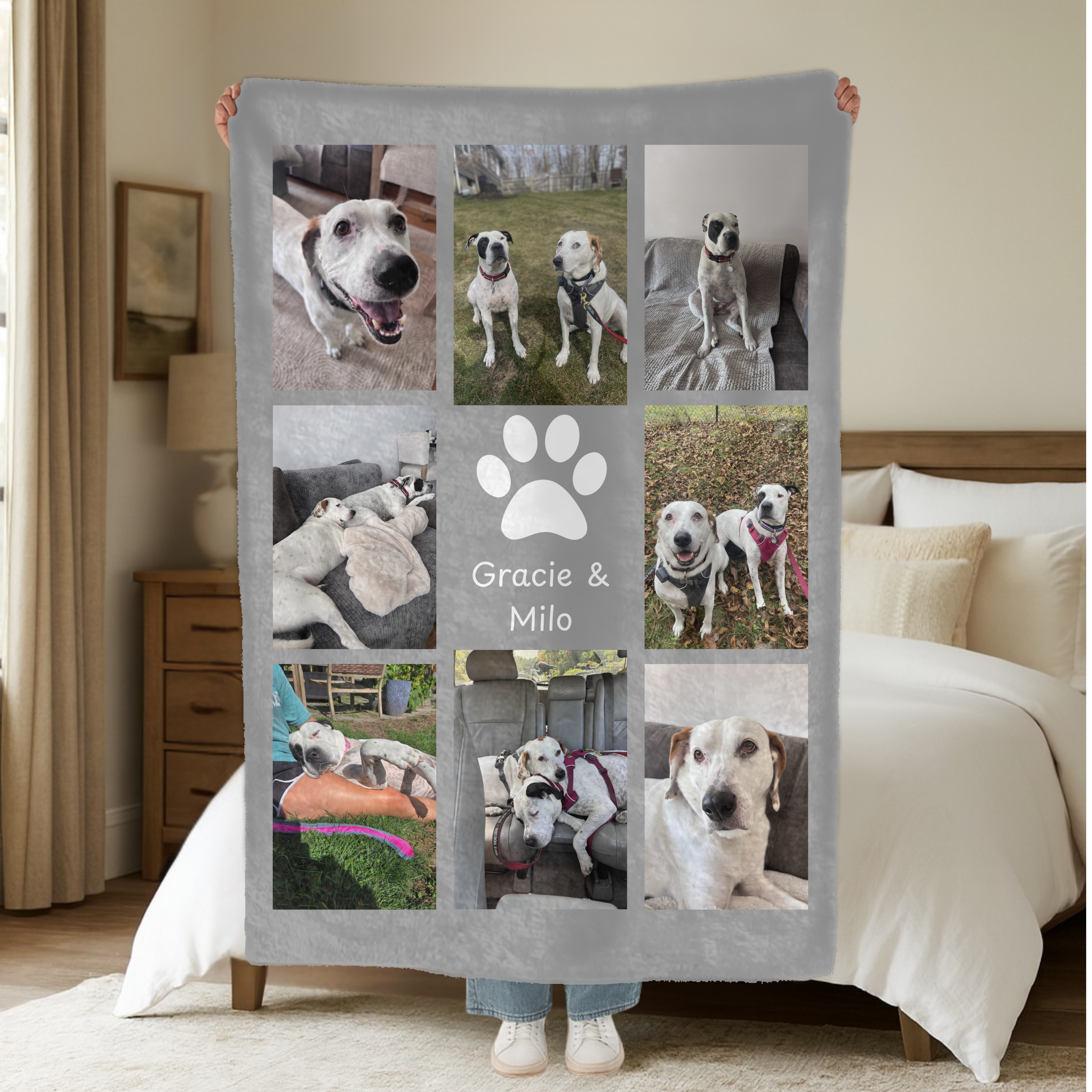 Dogwood Pack Custom Dog Photo Blanket