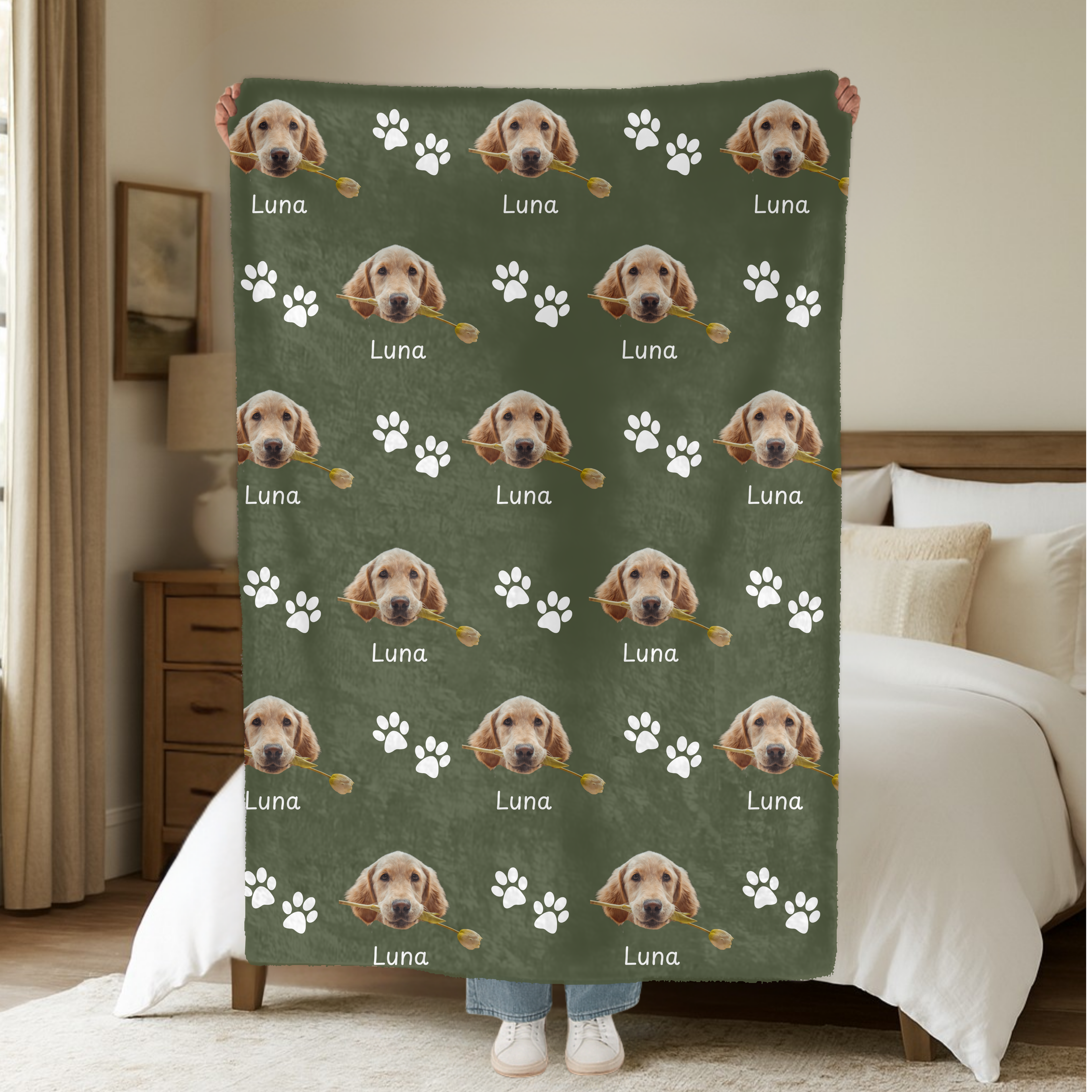 Dogwood Pack Custom Dog Blanket