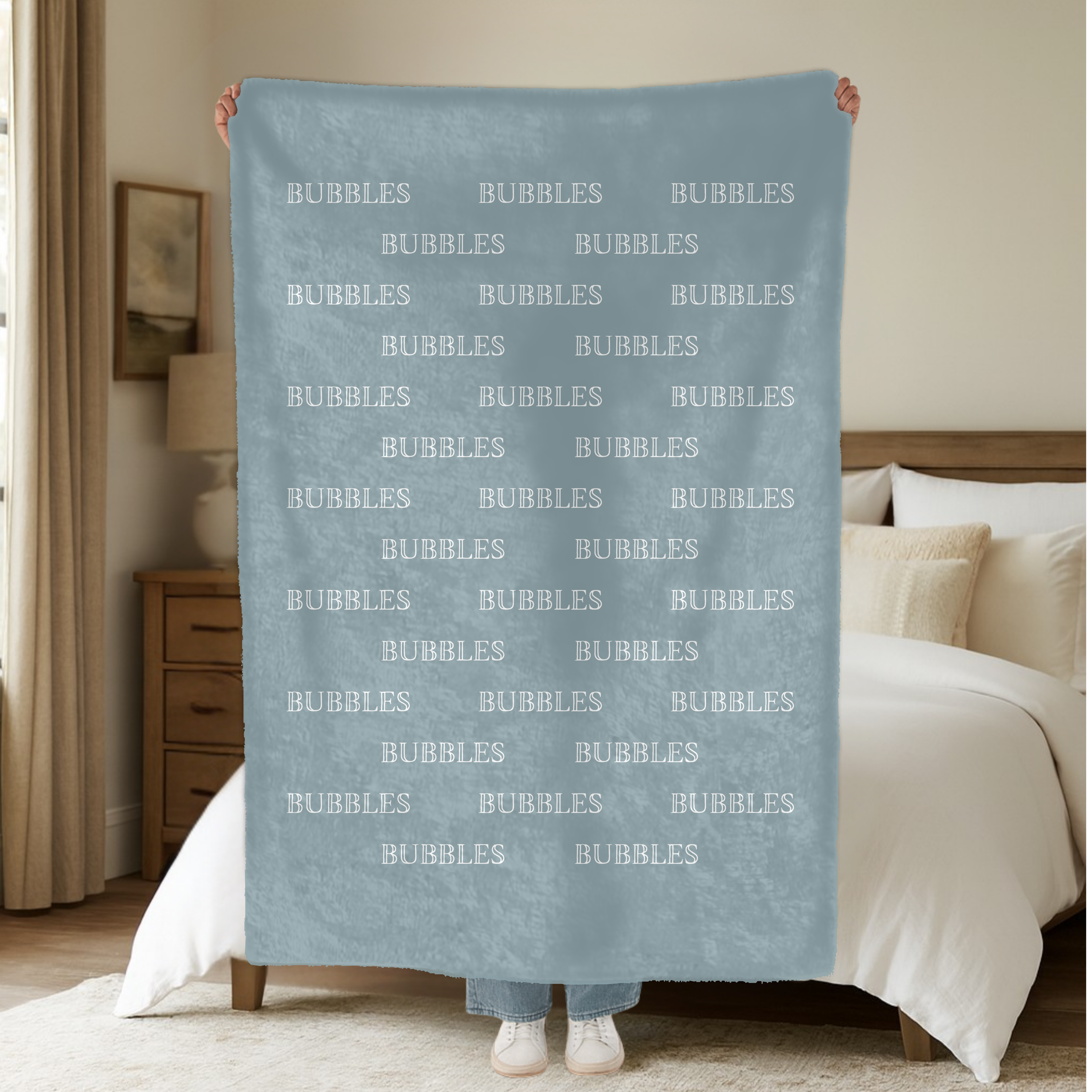 Dogwood Pack Custom Name Dog Blanket