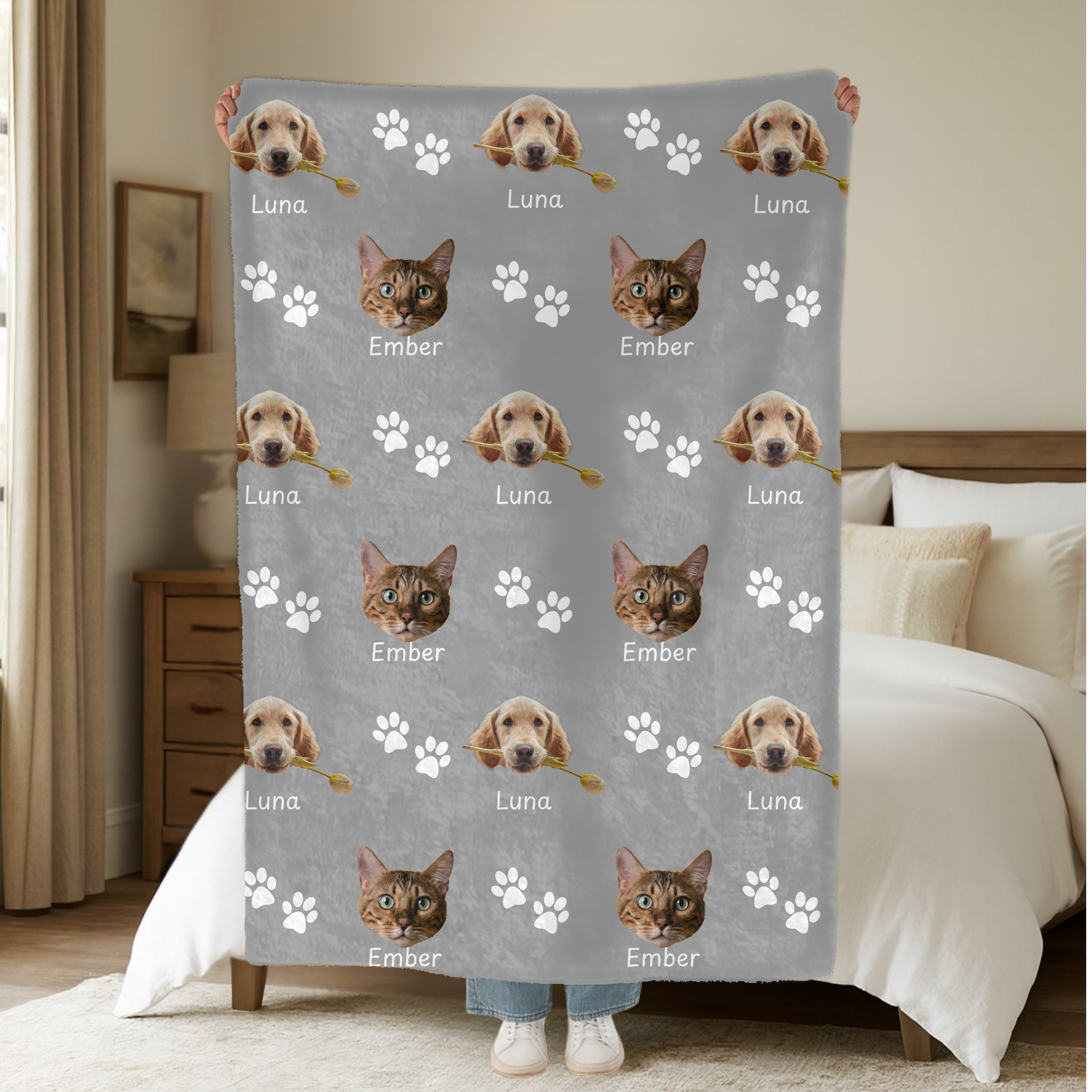 Dogwood Pack Custom Dog Blanket