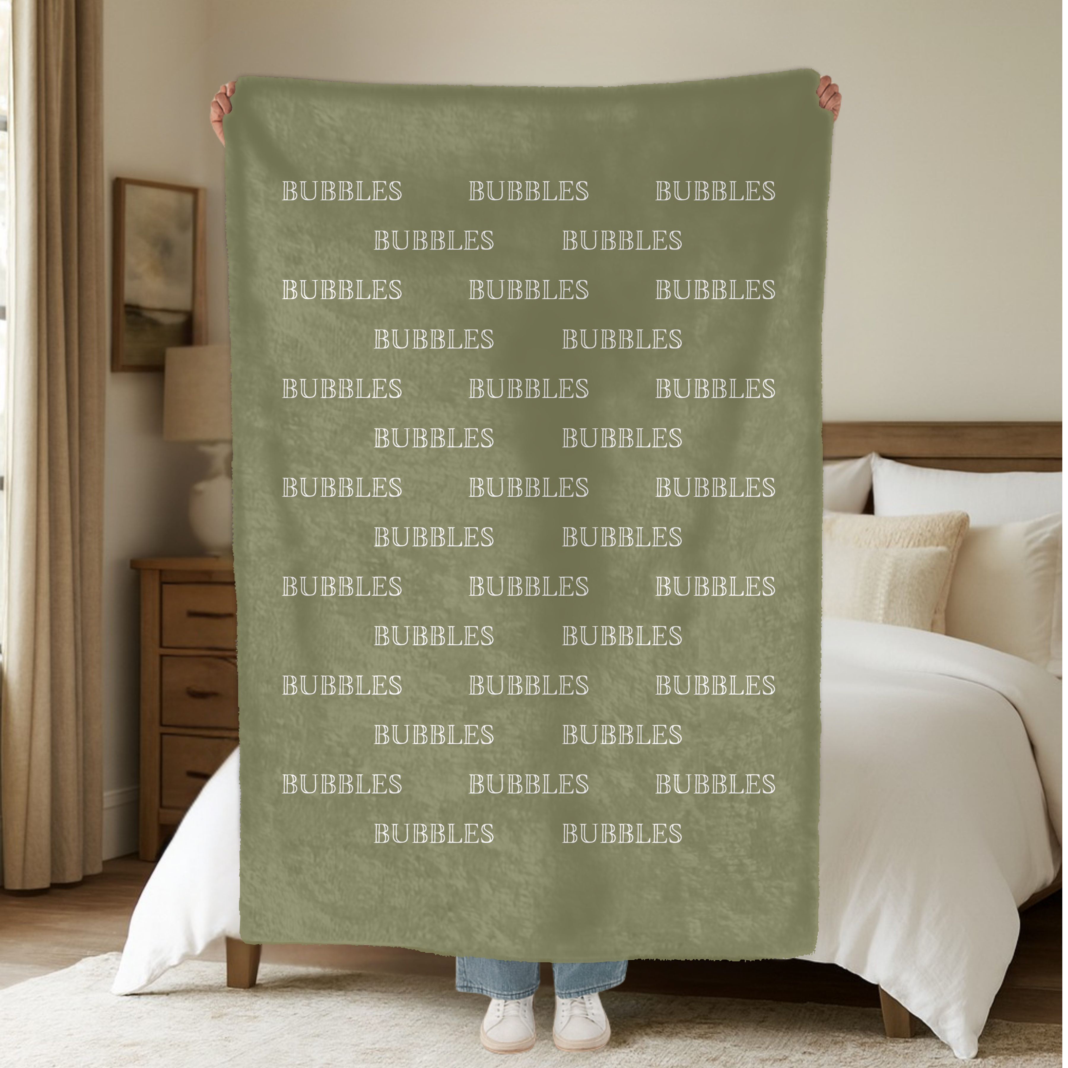 Dogwood Pack Custom Name Dog Blanket