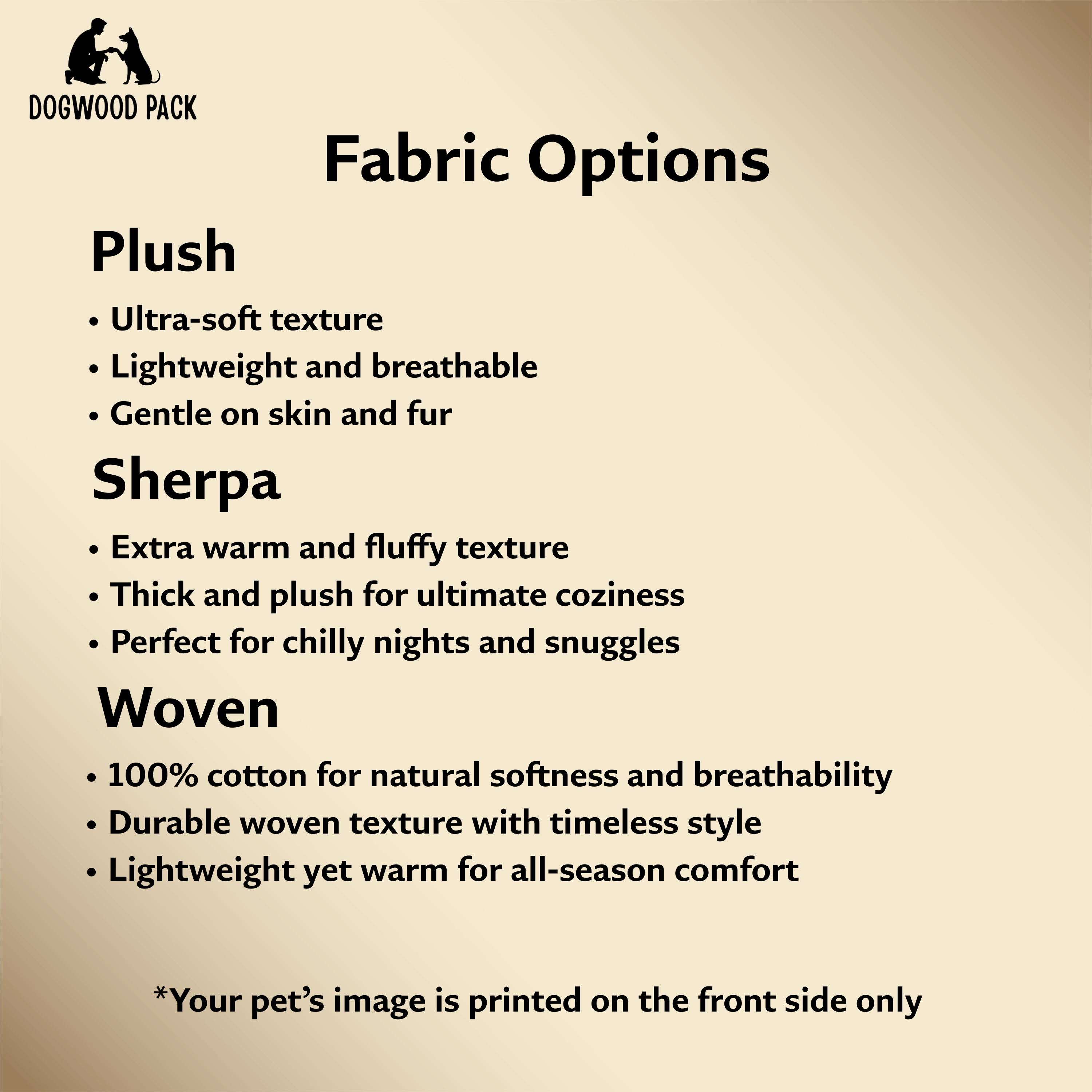 Dogwood Pack Custom Dog Photo Blanket