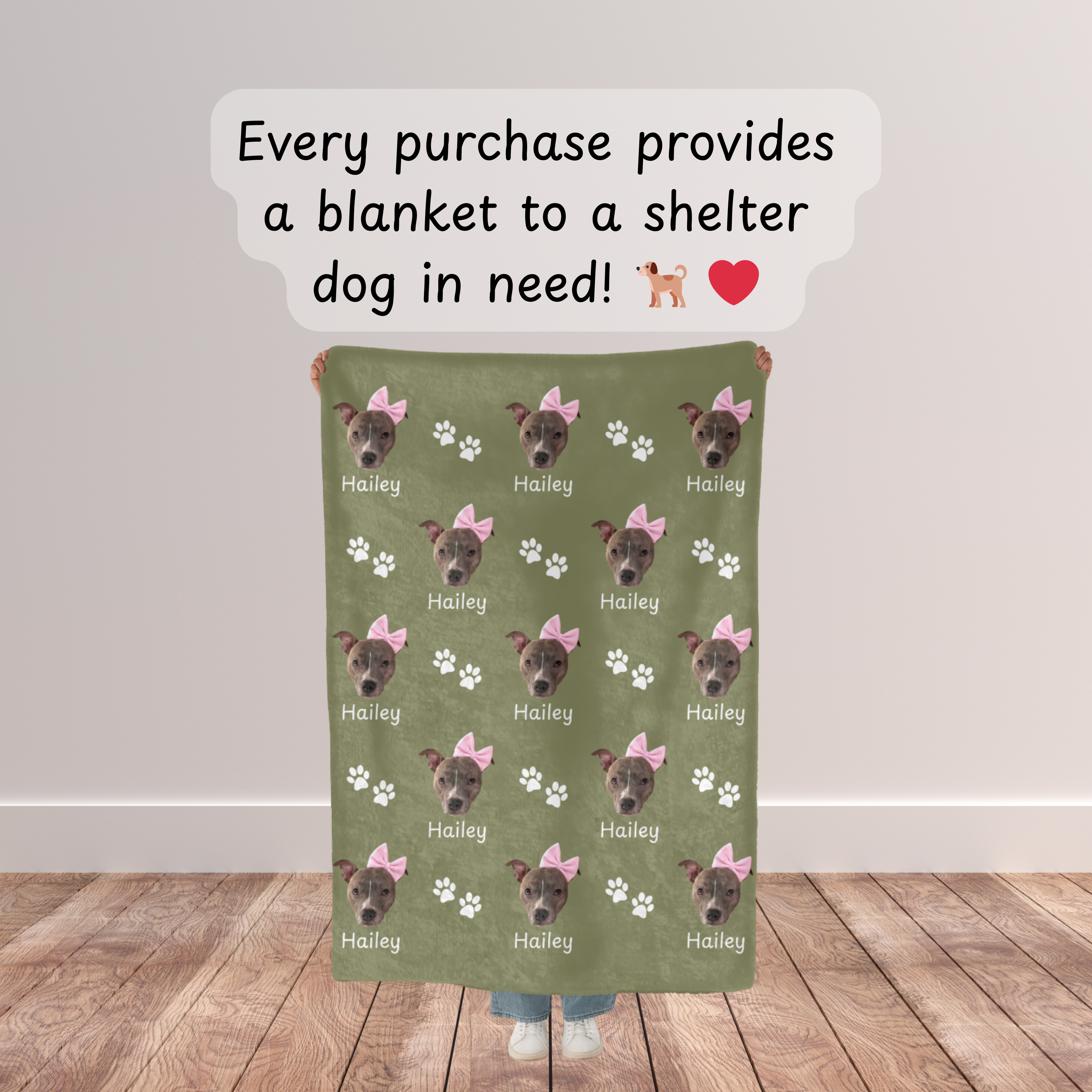 Dogwood Pack Custom Dog Blanket