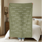 Dogwood Pack Custom Bubble Name Dog Blanket