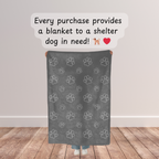 Dogwood Pack Wolf Paw Dog Blanket