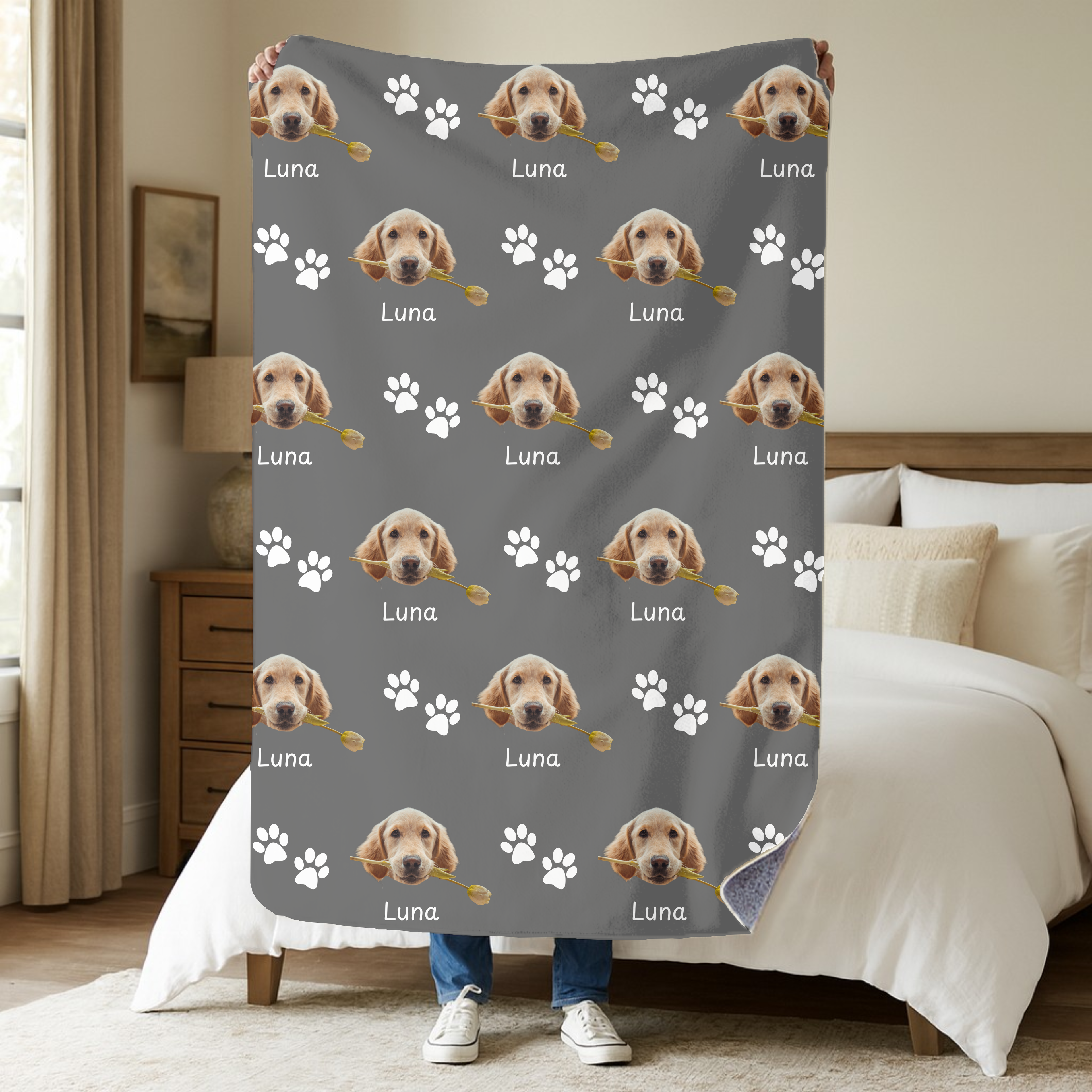 Dogwood Pack Custom Dog Blanket
