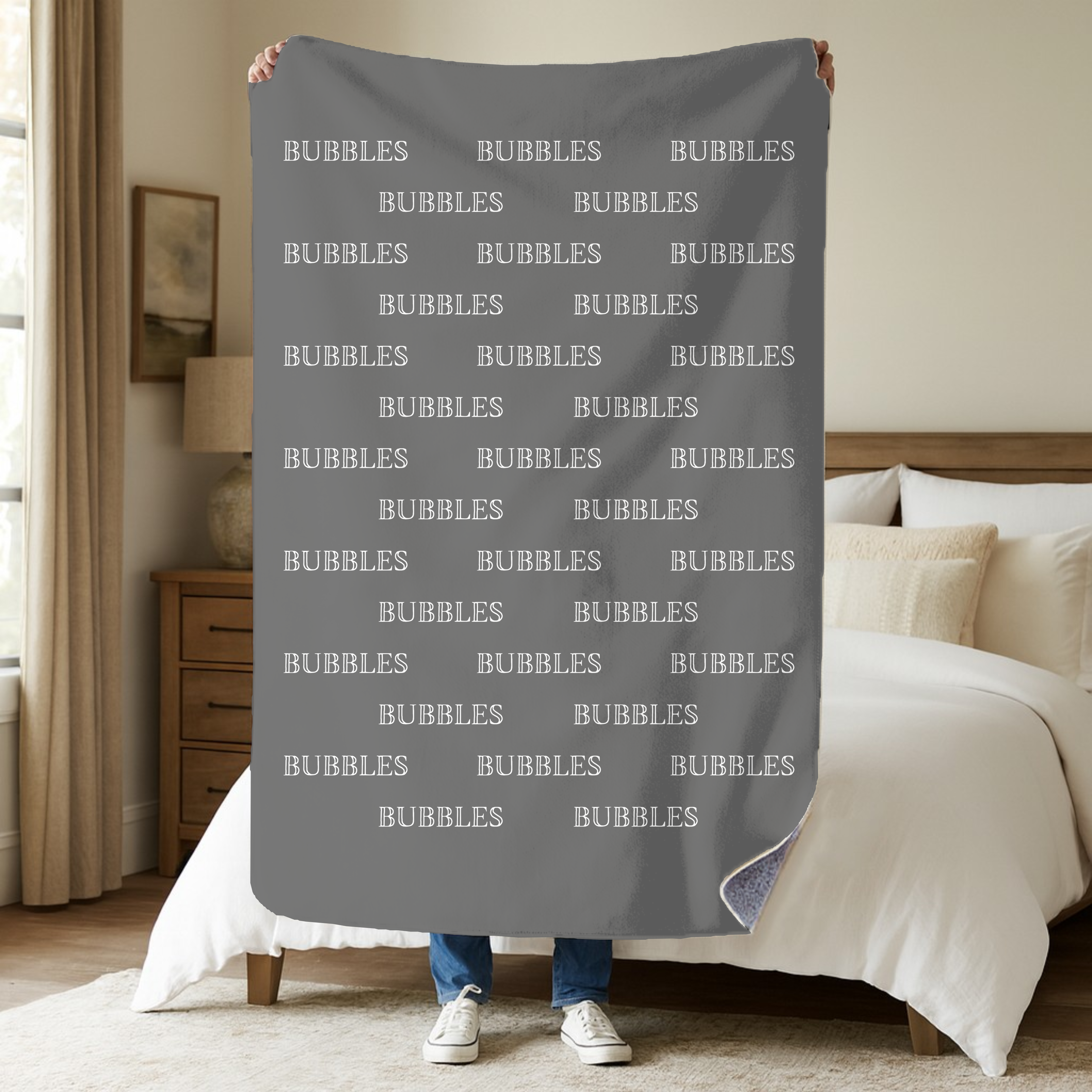 Dogwood Pack Custom Name Dog Blanket