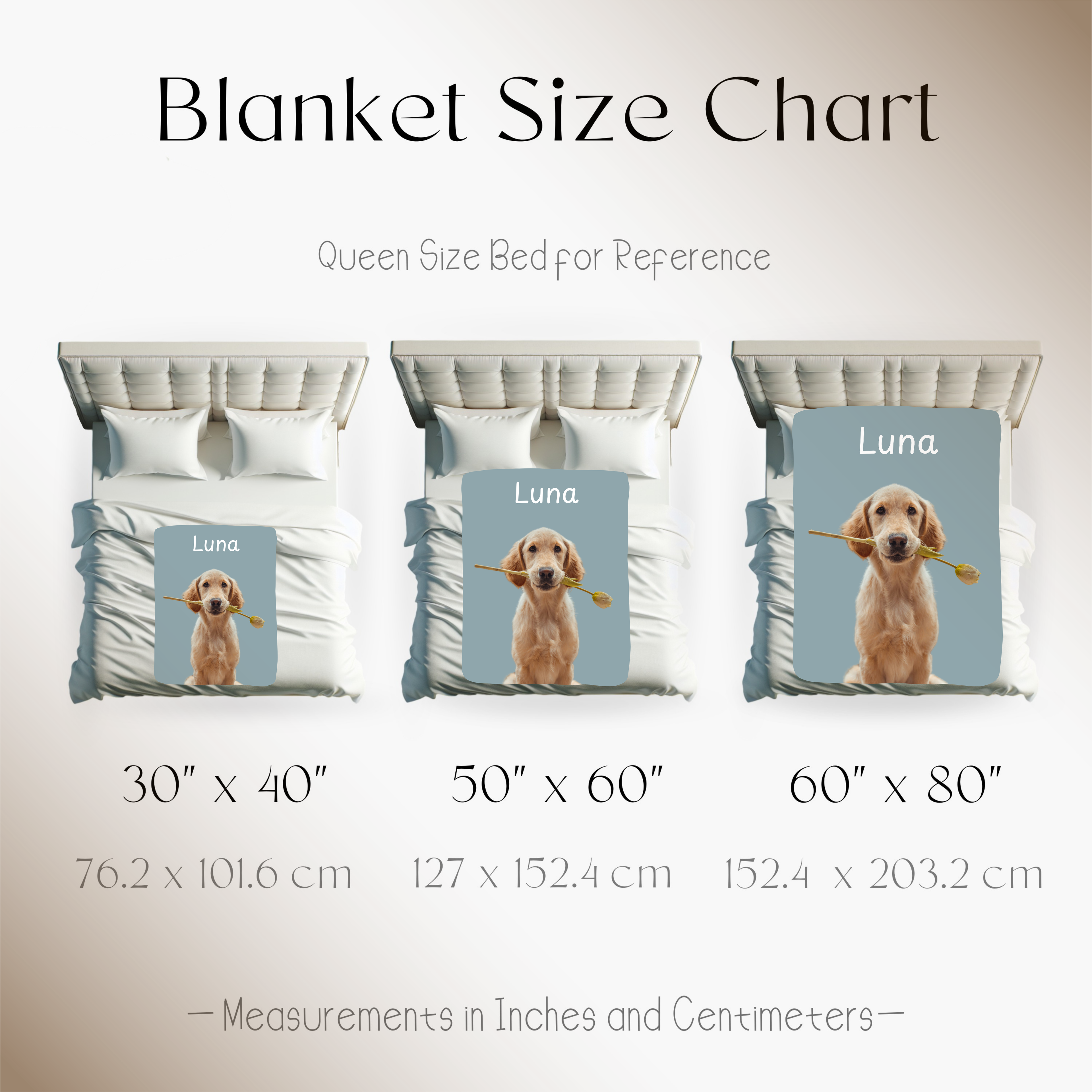 Dogwood Pack Custom Portrait Dog Blanket