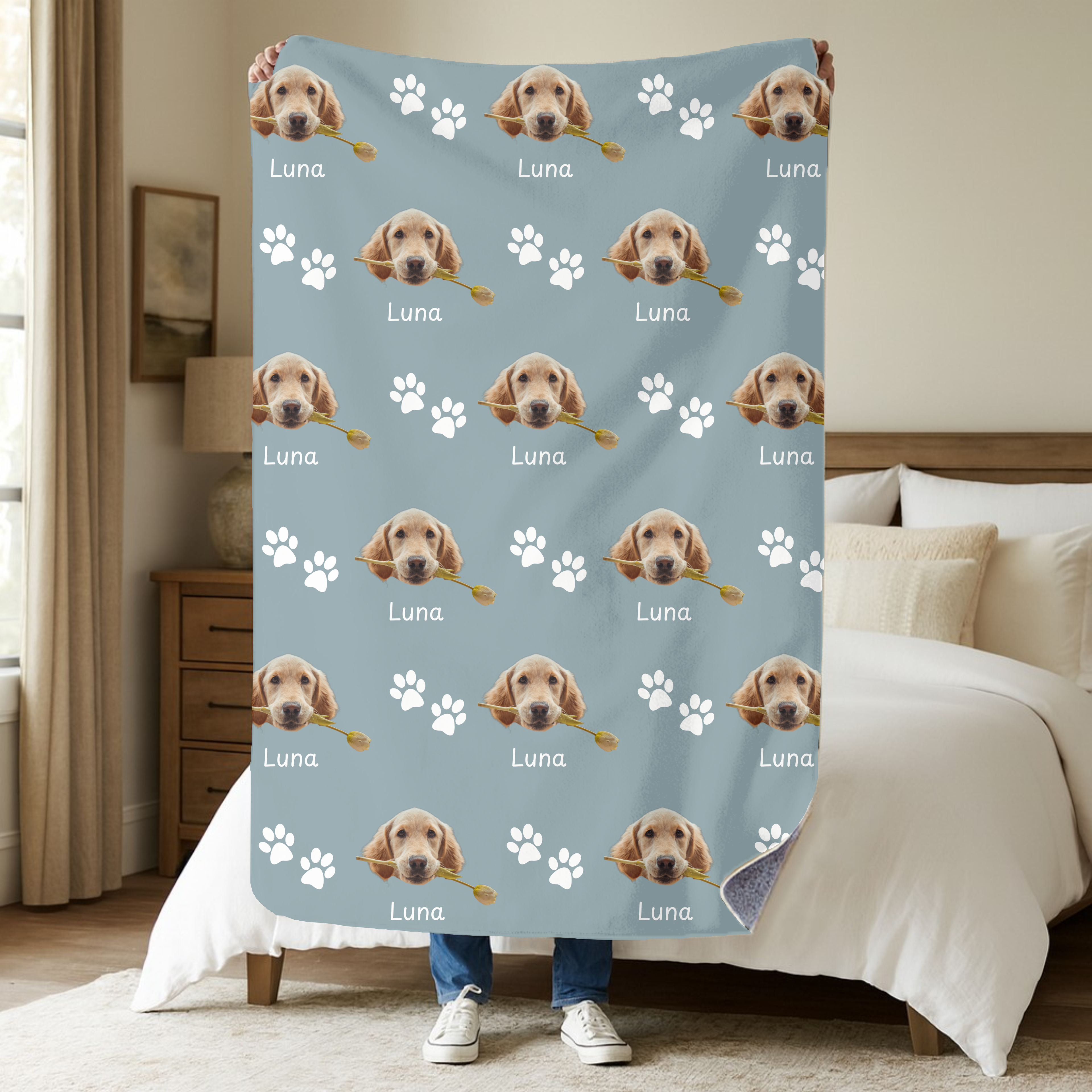 Dogwood Pack Custom Dog Blanket