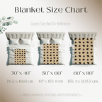Blanket size guide for Dogwood Pack bear paw dog blanket in plush and sherpa fabrics