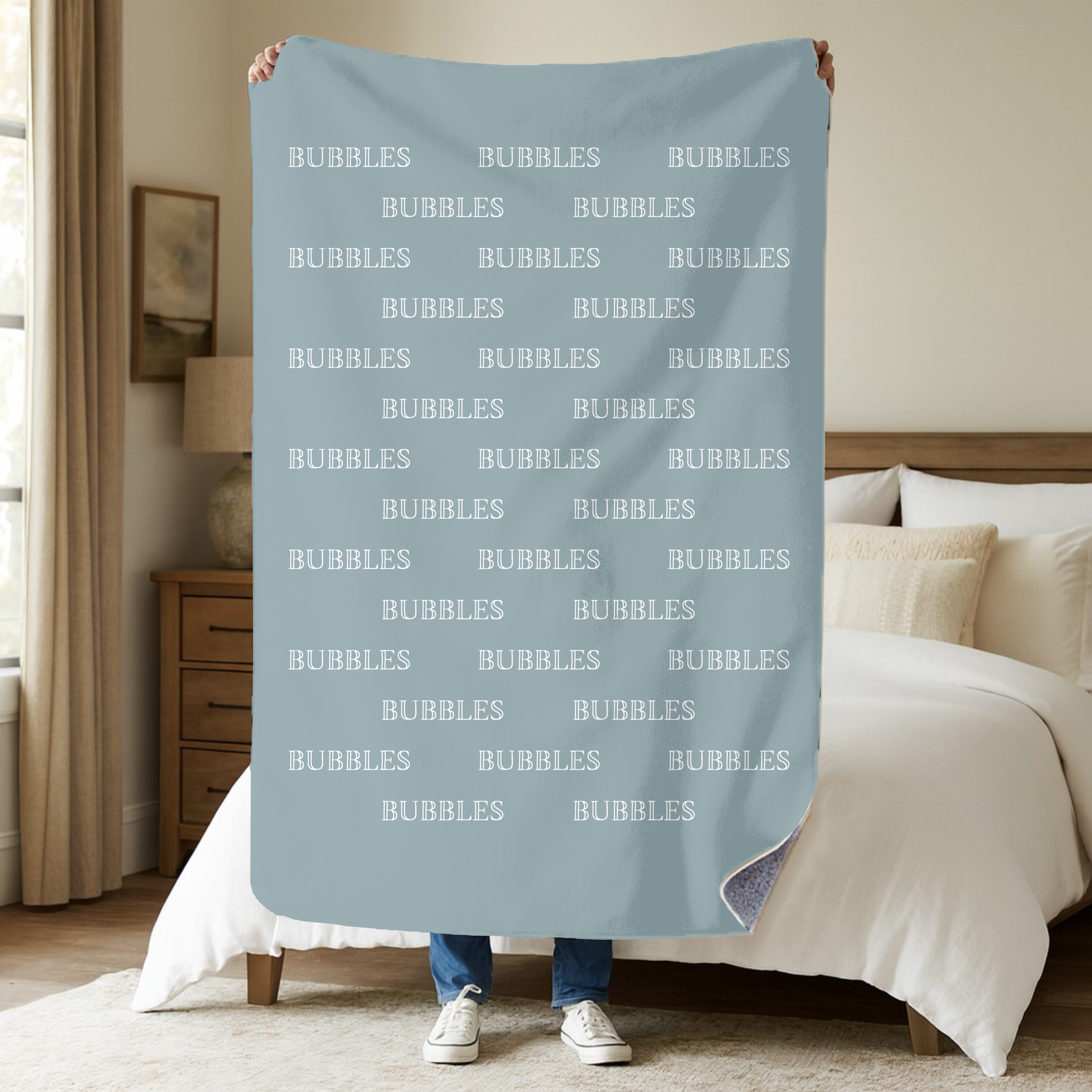 Dogwood Pack Custom Name Dog Blanket