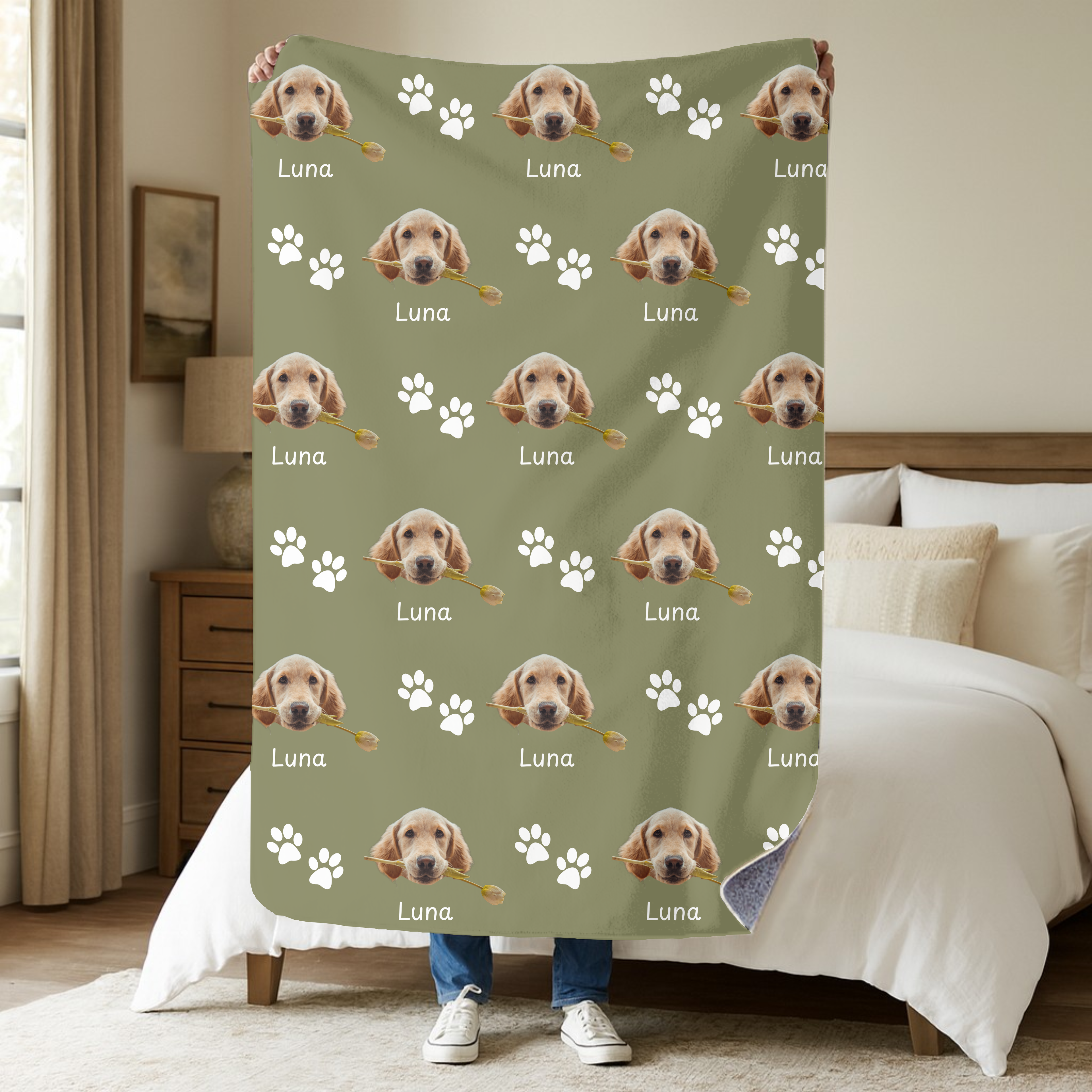 Dogwood Pack Custom Dog Blanket