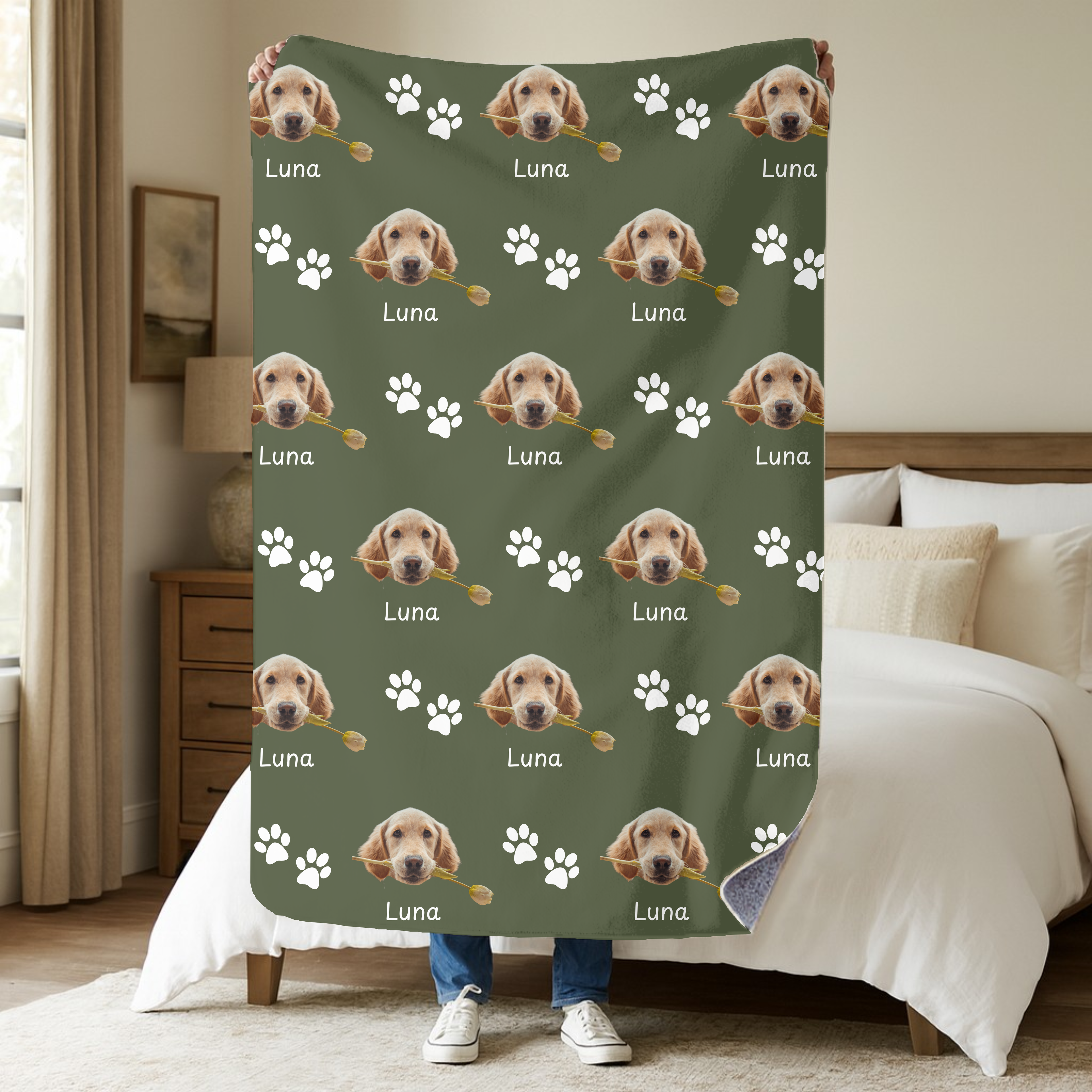 Dogwood Pack Custom Dog Blanket