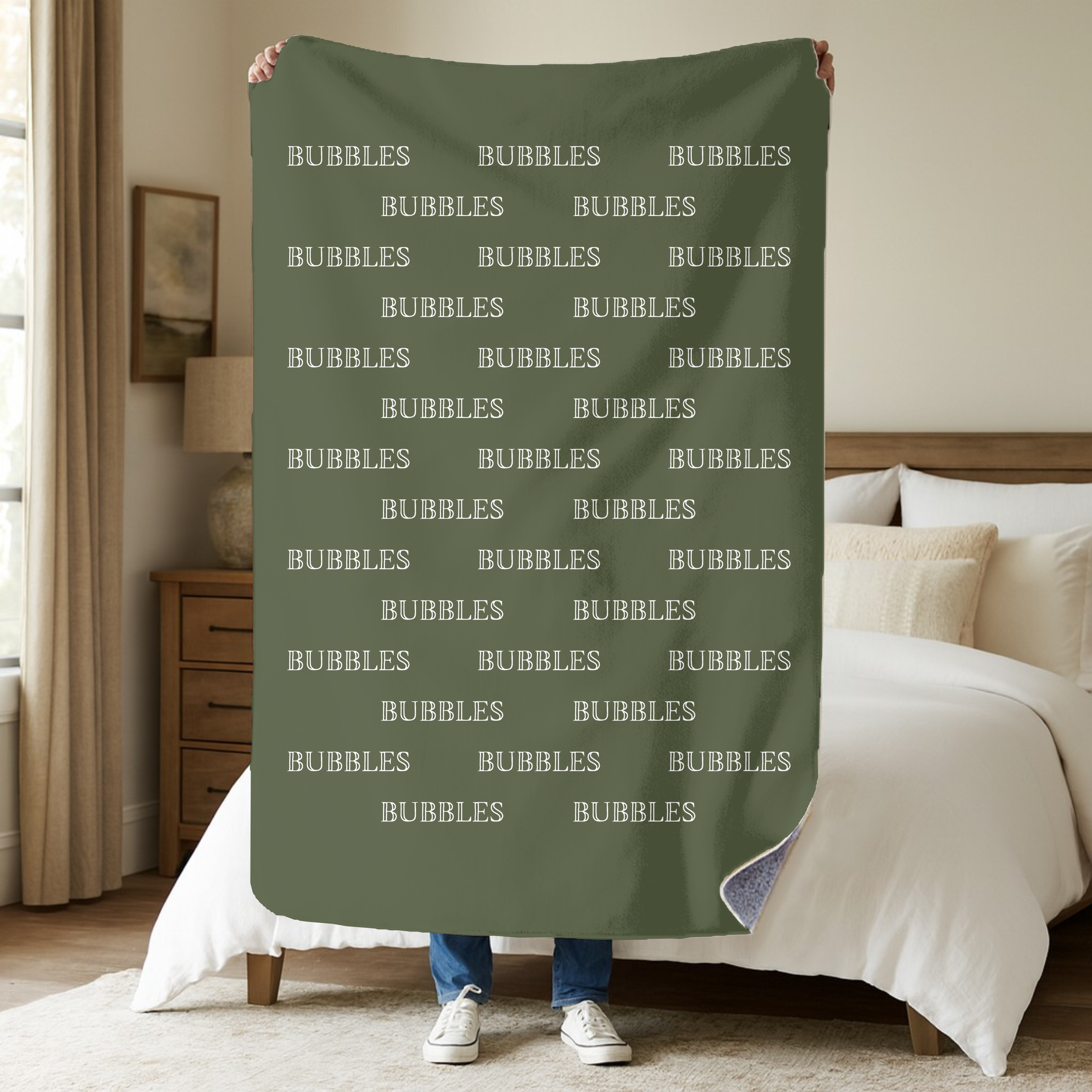 Dogwood Pack Custom Name Dog Blanket