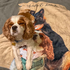 Dogwood Pack Custom Portrait Dog Blanket