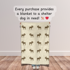 Dogwood Pack Northwoods Moose Dog Blanket