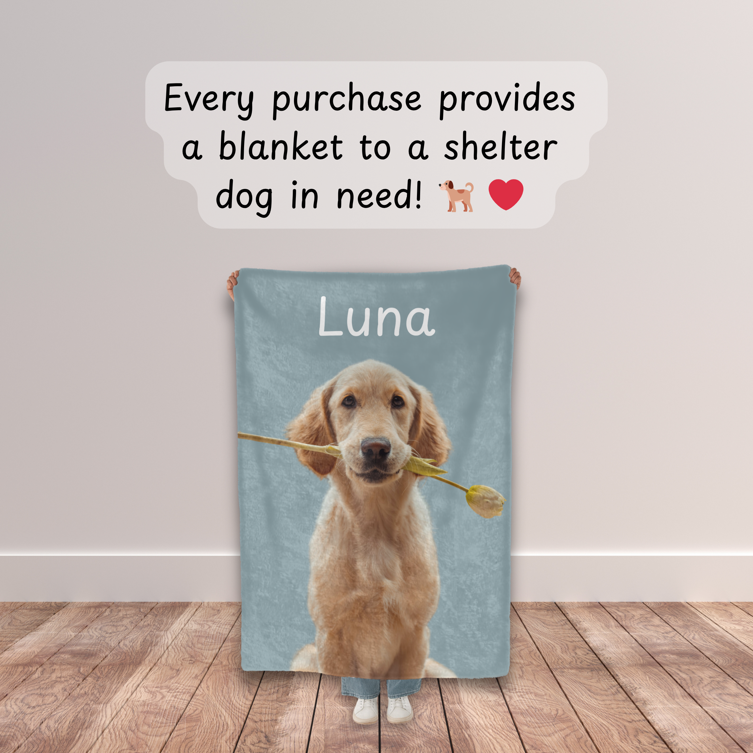 Dogwood Pack Custom Dog Blanket