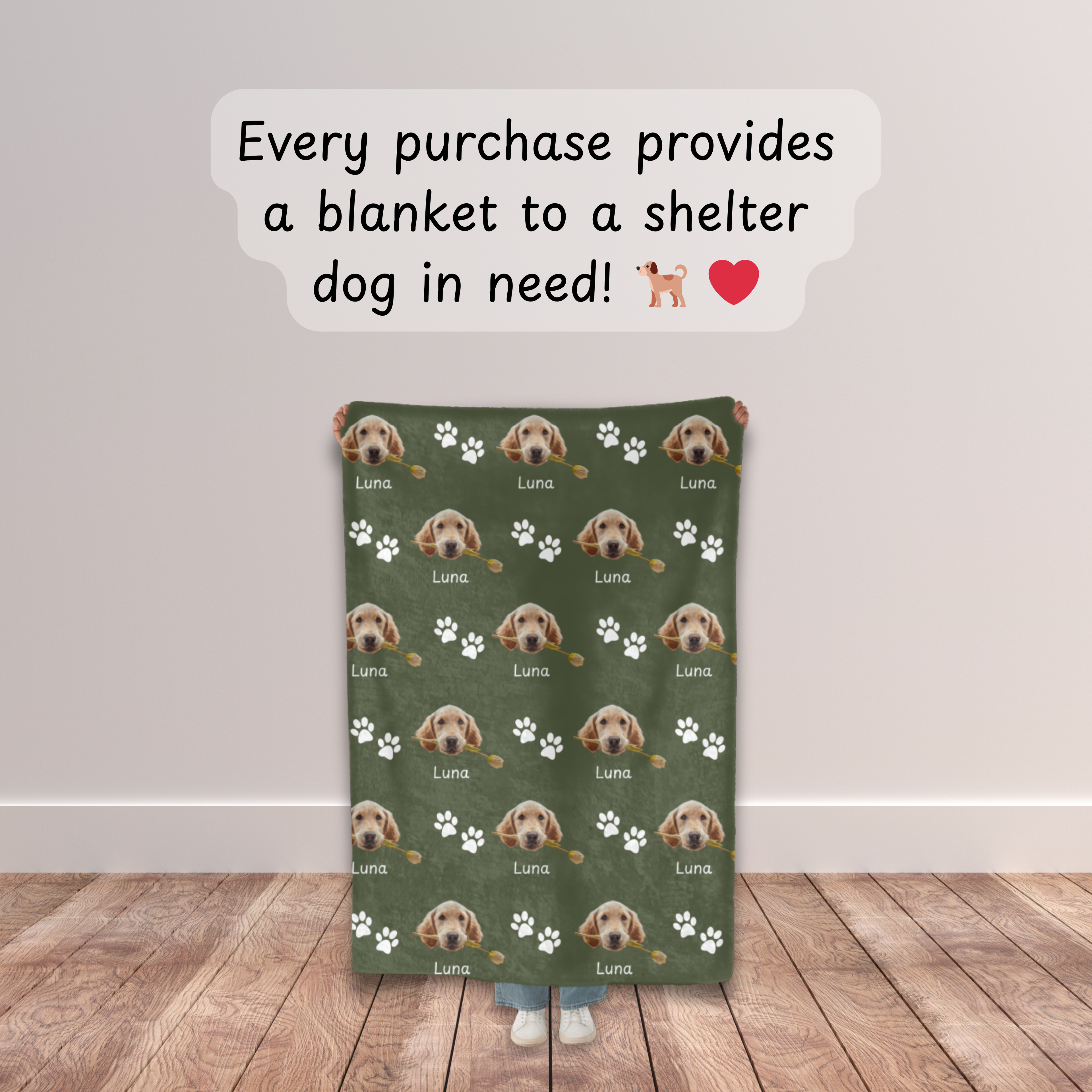 Dogwood Pack Custom Dog Blanket