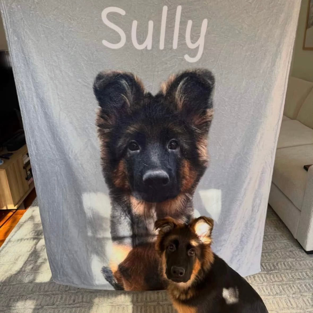 Dogwood Pack Custom Portrait Dog Blanket